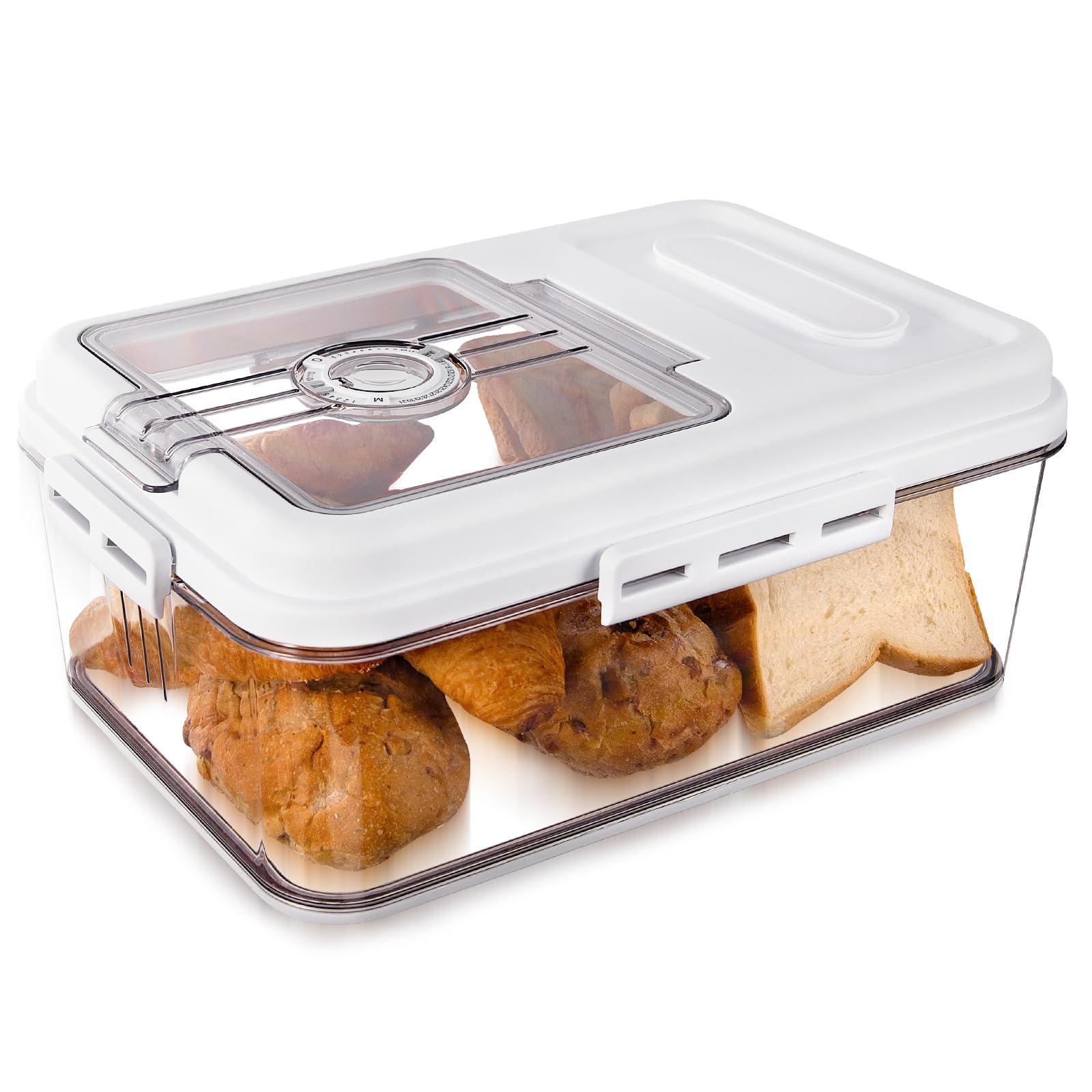 Airtight Bread Bin with Lid - Transparent Small-image-145accde-1b99-48c1-85c4-d52b413edbee-96915