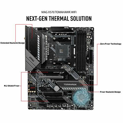 MSI MAG X570 Tomahawk Wifi Arsenal Motherboard (AMD X570, 2x PCI-E