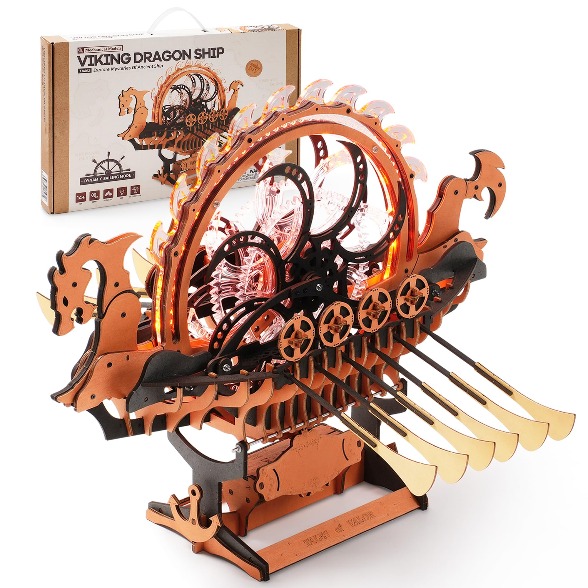 3D Wooden Viking Ship Puzzle - Orange Black LAT-LK802-image-ae6e759a-3aa5-4914-b1d8-3801912be01a-102651