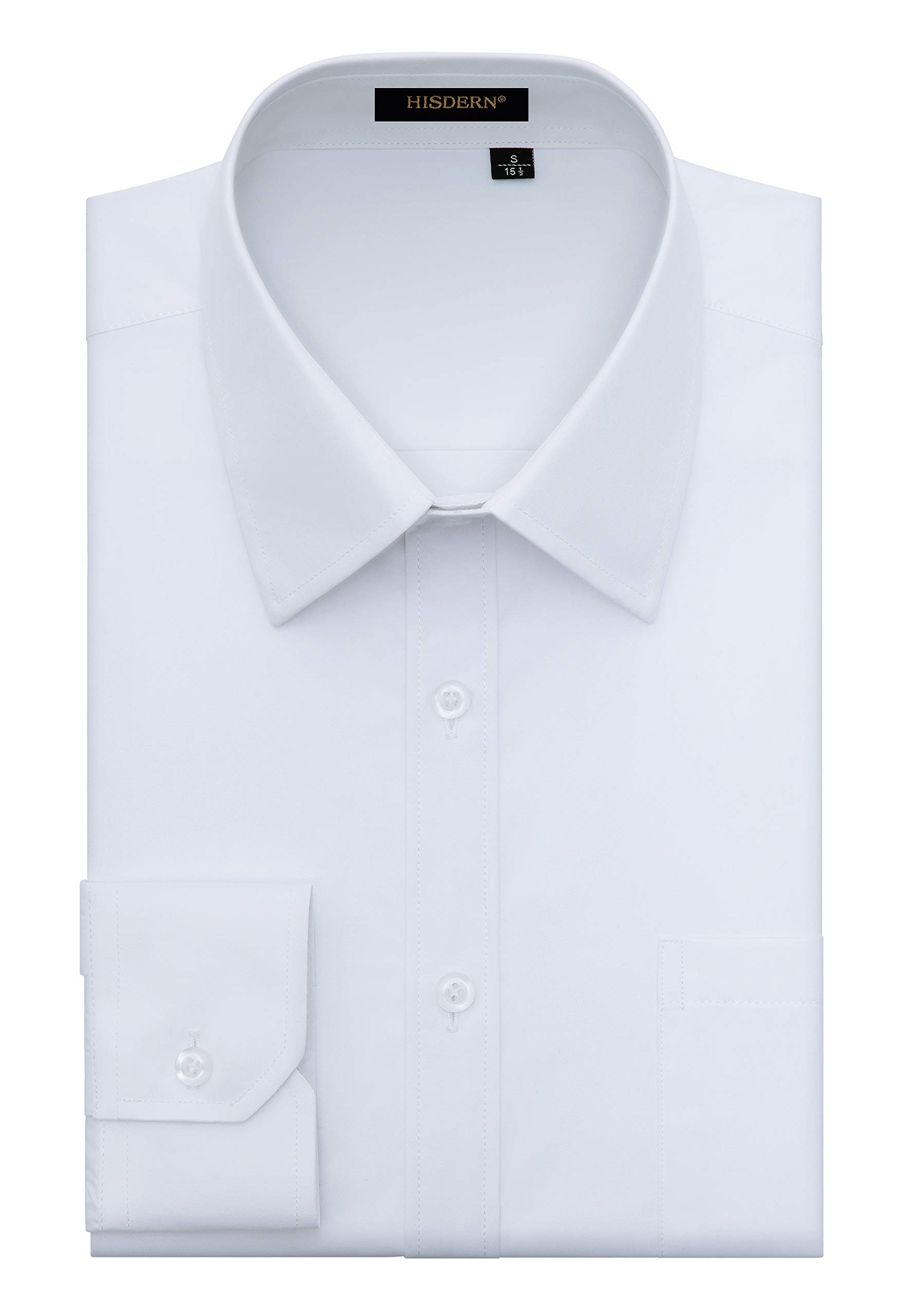 Men's Long Sleeve Dress Shirt Regular Fit - White L-image-bef6c7df-33c0-4b2a-a6a0-8bb808d83969-101506