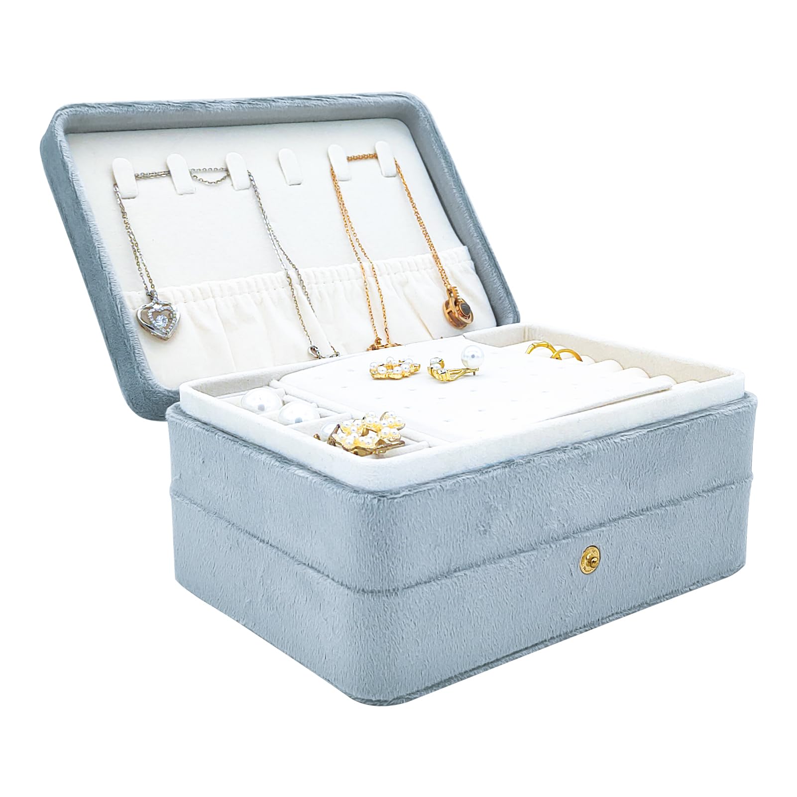 TINGSING Velvet Travel Jewellery Organiser Box 3 Small Box Box Blue-image-d5fcb2d0-16a4-4c38-a222-bc2953f9e45c-55929