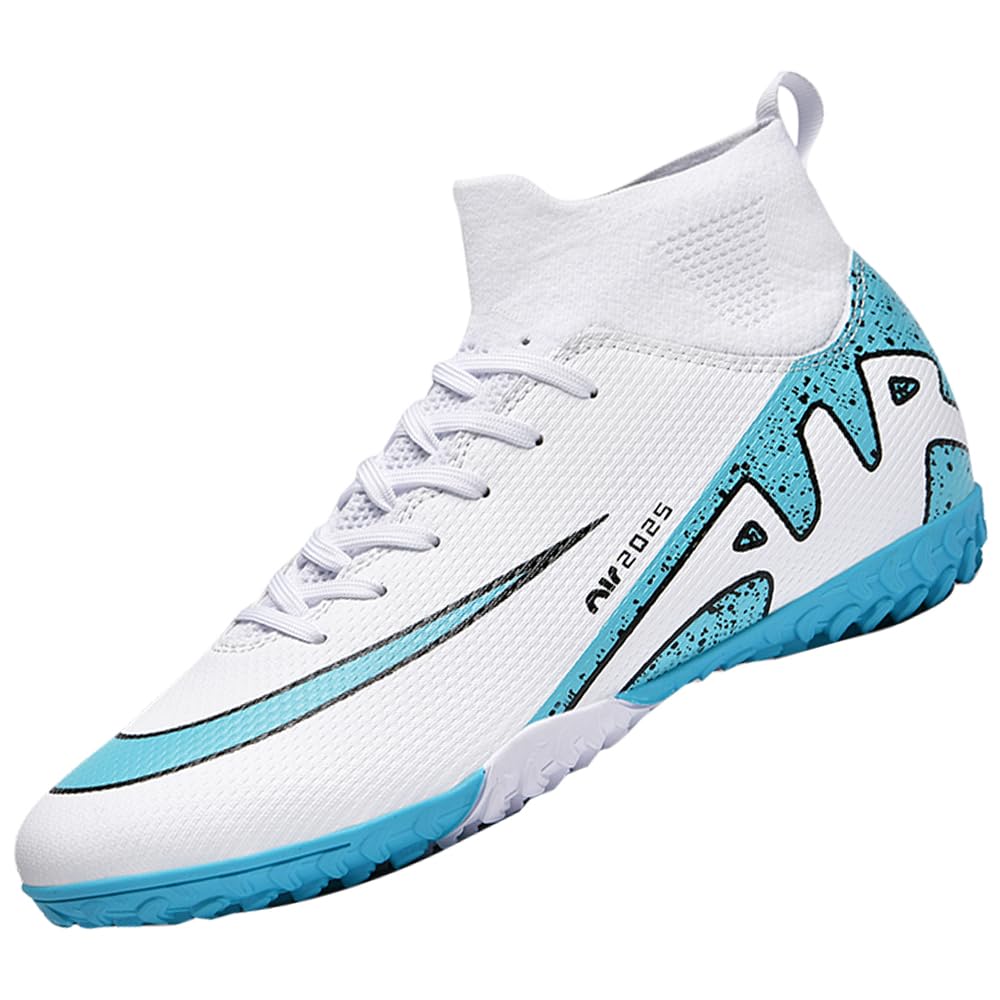 Boys Football Boots Astro Turf Trainers - White UK 2-image-8faf8db9-b922-43db-8718-cdf3b3b0caba-94878