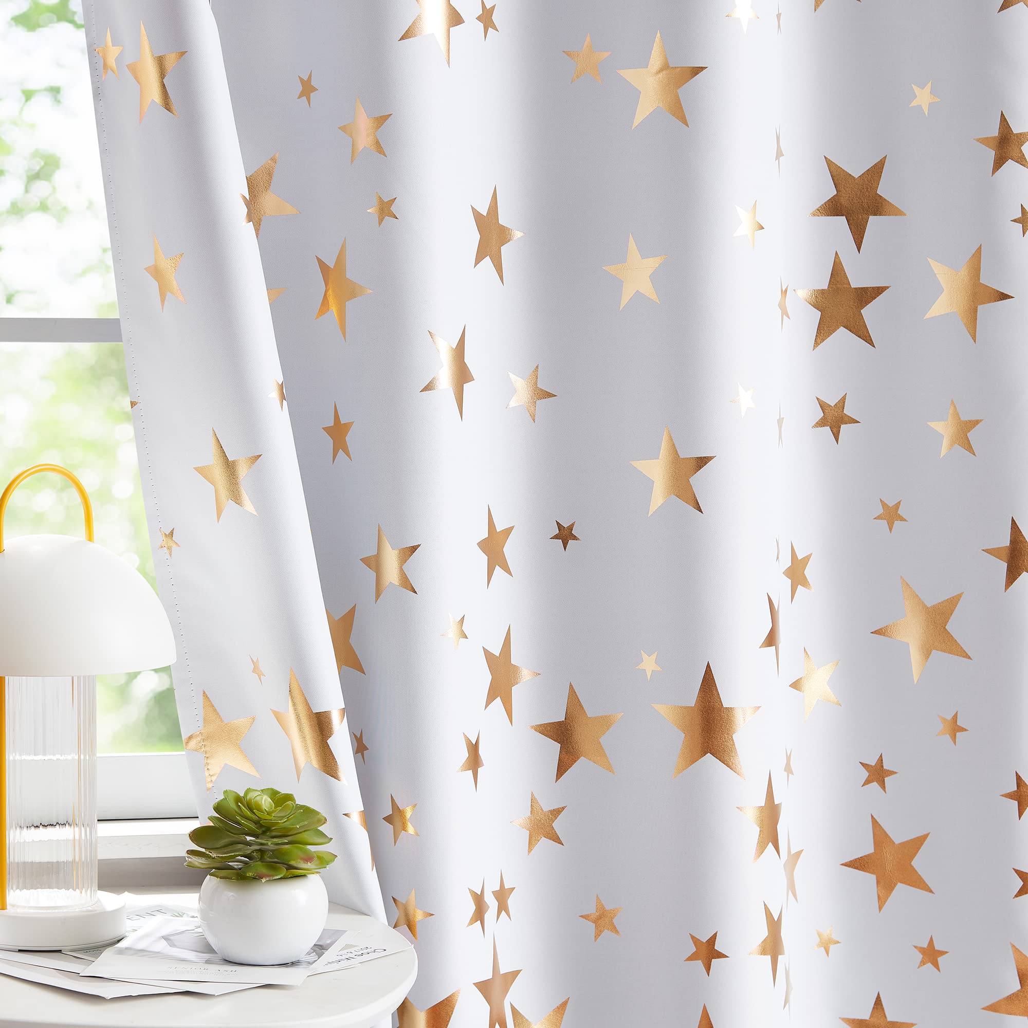 Thermal Blackout Curtains Star Pattern - Star-greyish White 50x72-image-2e91ae05-8063-4863-950e-deee23b76301-104854