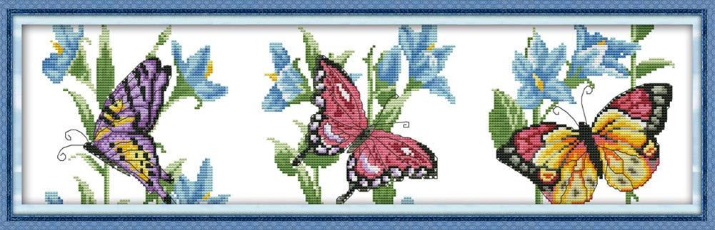 Abillyn Embroidery Cross Stitch Kits Butterfly Flying Stamped with-image-fbf37734-cc7d-47ab-adea-2caffbe8fb5b-64827