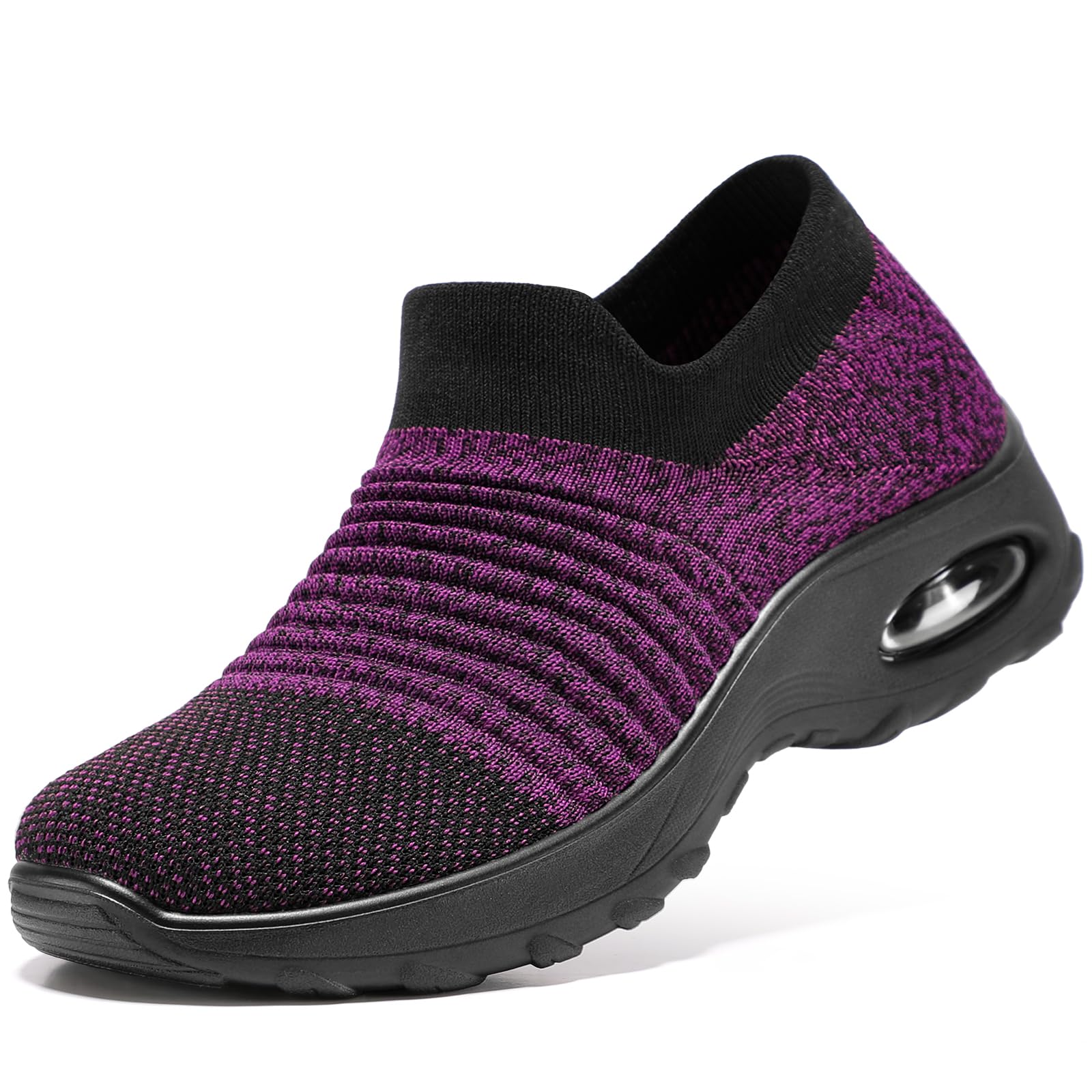Women's Slip-On Trainers - Black Purple 5.5 UK-image-b4562fc3-6011-4f2f-ad52-d90085728b55-109414