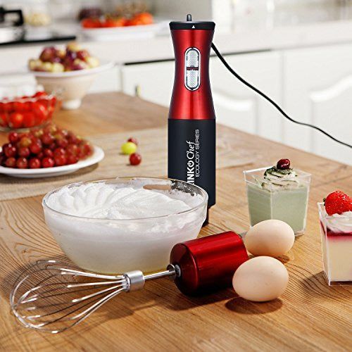 thumbnail interactive-video image 1 of LINKChef 7-in-1 Immersion Blender 800W - Hand Blender With Titanium Blades, Whisk & Food Processor 1 of 5