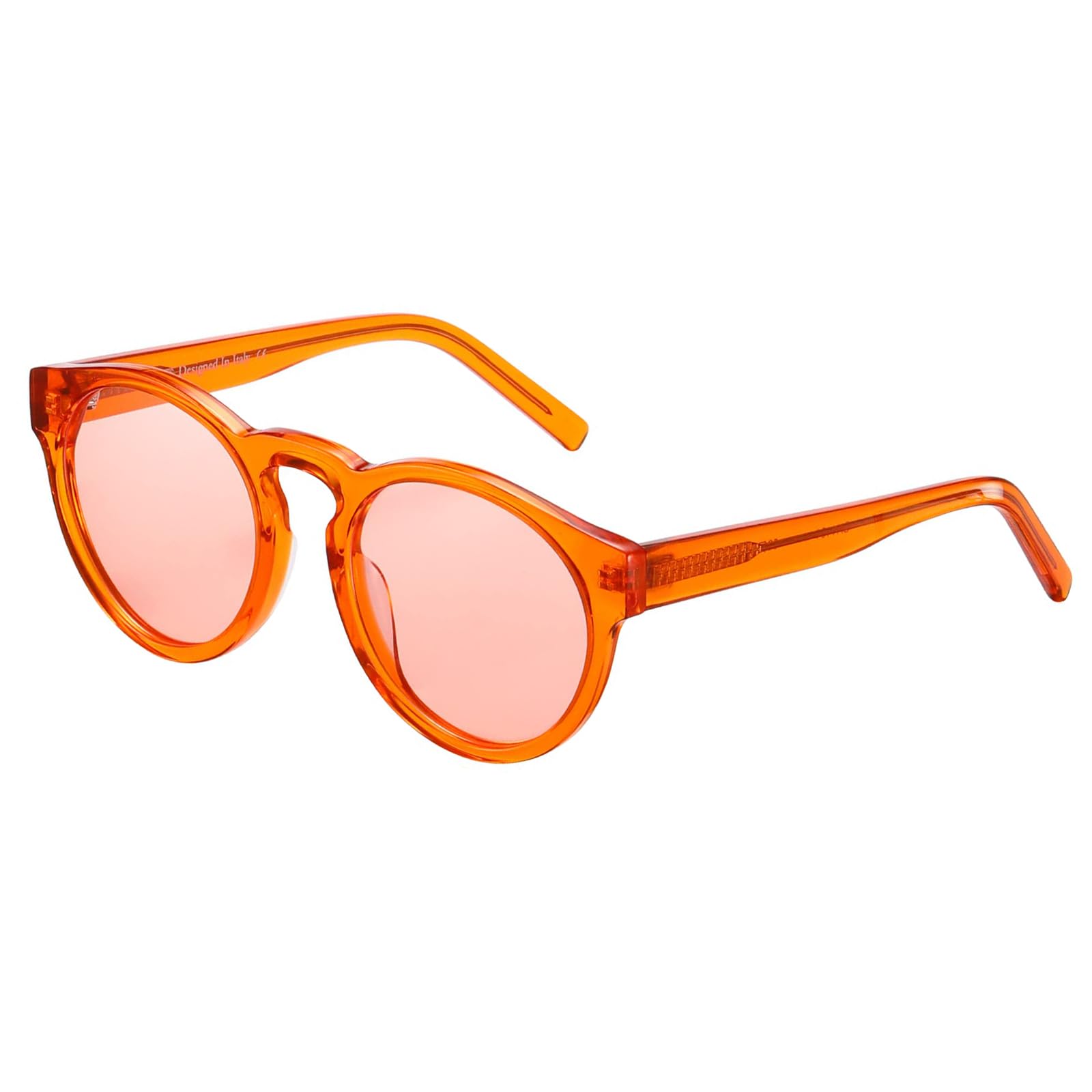 Women's Retro Round Sunglasses - Transparent Orange 53-image-6cfb0c19-6833-4410-9c39-abe8ecde84e0-107757