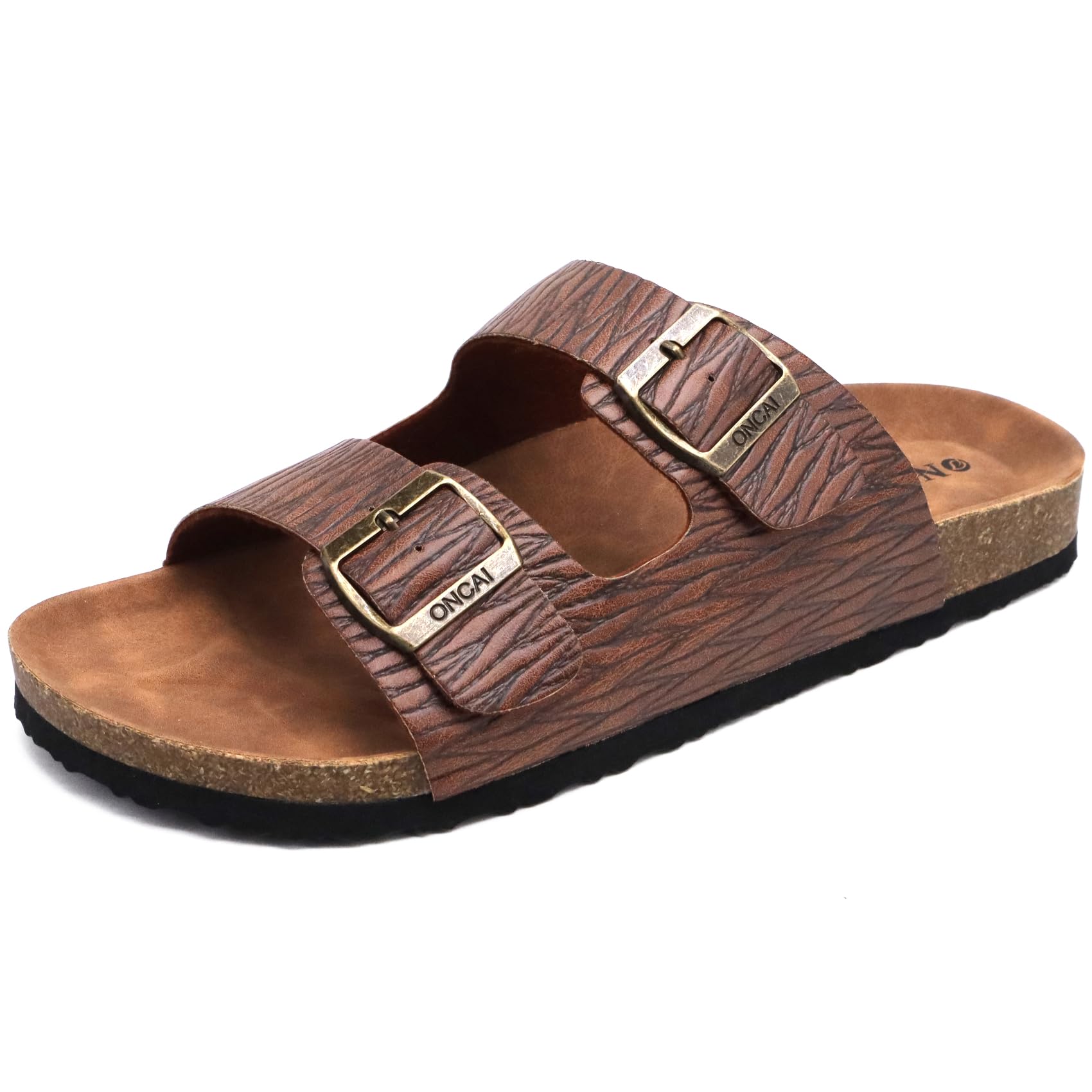 Men's Cork Footbed Sandals - Woodgrain Khaki UK 11-image-4d61767f-426f-4d2b-b56f-c0b2d035c034-114926