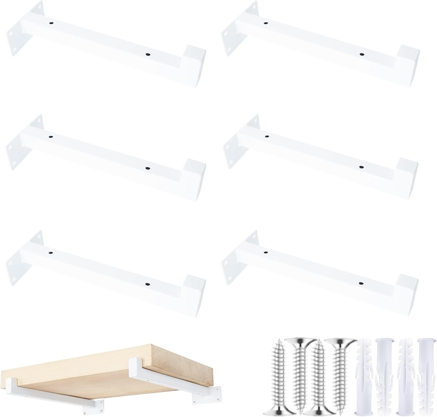 6 Pack Heavy Duty White Shelf Brackets-image-dbb312b3-21ce-43db-9270-7d44cd299325-54913