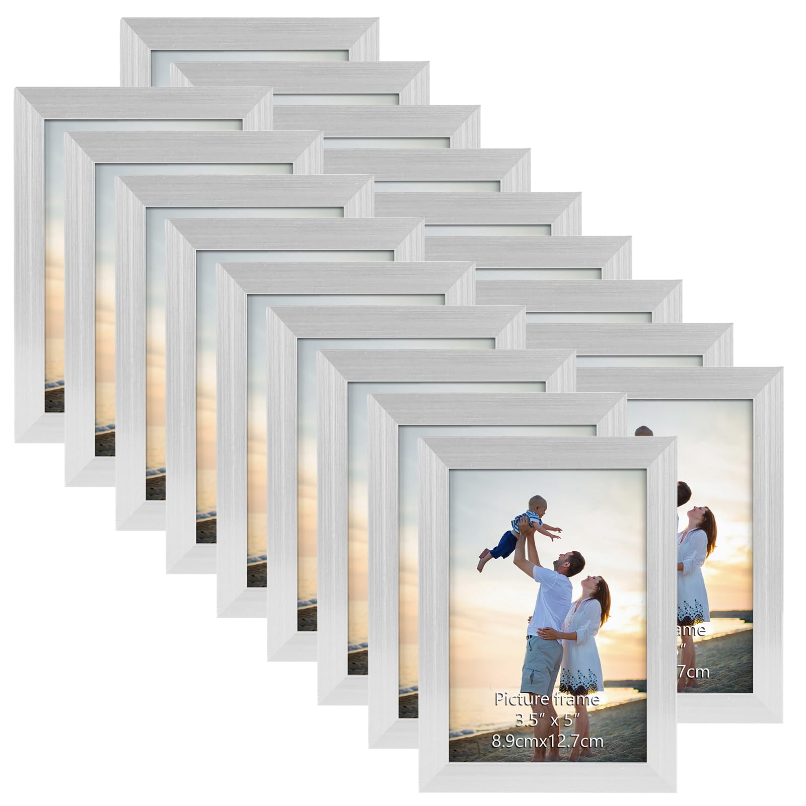 EYMPEU Photo Frame, Slim Silver Picture Frames, 18-Pack 5x3.5 5x3.5-image-f24b0c99-d5a3-4eeb-bbc3-25bb9153d290-64850