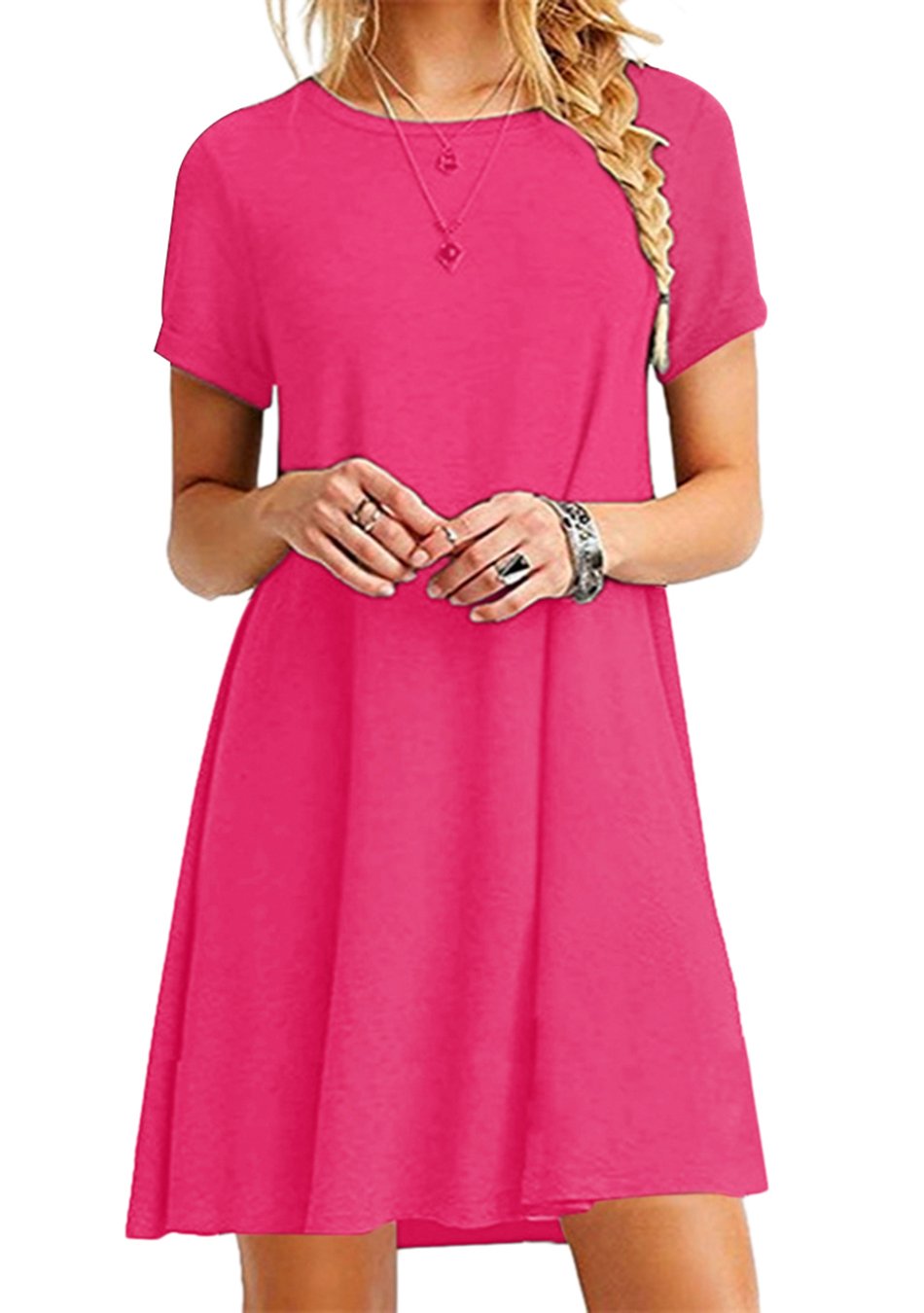 Women's Summer Mini Dress - Rose S-image-7f722b7a-08bd-45fa-afe6-fa01d71a2bcc-108781