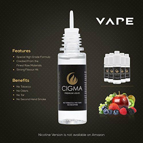 CIGMA 5 X 10ml E-Liquid Berry Pack Berry MixBlueberry BlackBerry Cherry G