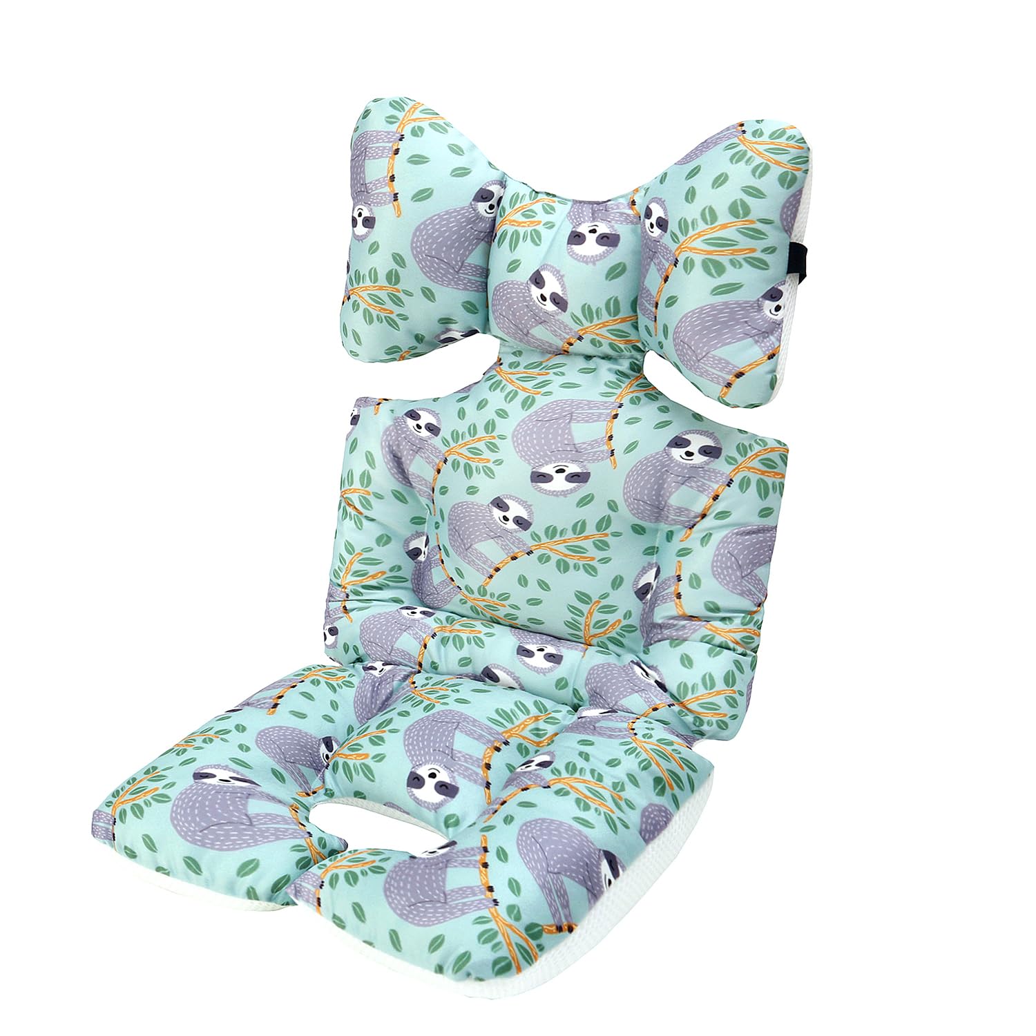 Universal Baby Pushchair Seat Liner - Green Sloth-image-9980b419-3499-4018-9495-6511249e4b98-119211