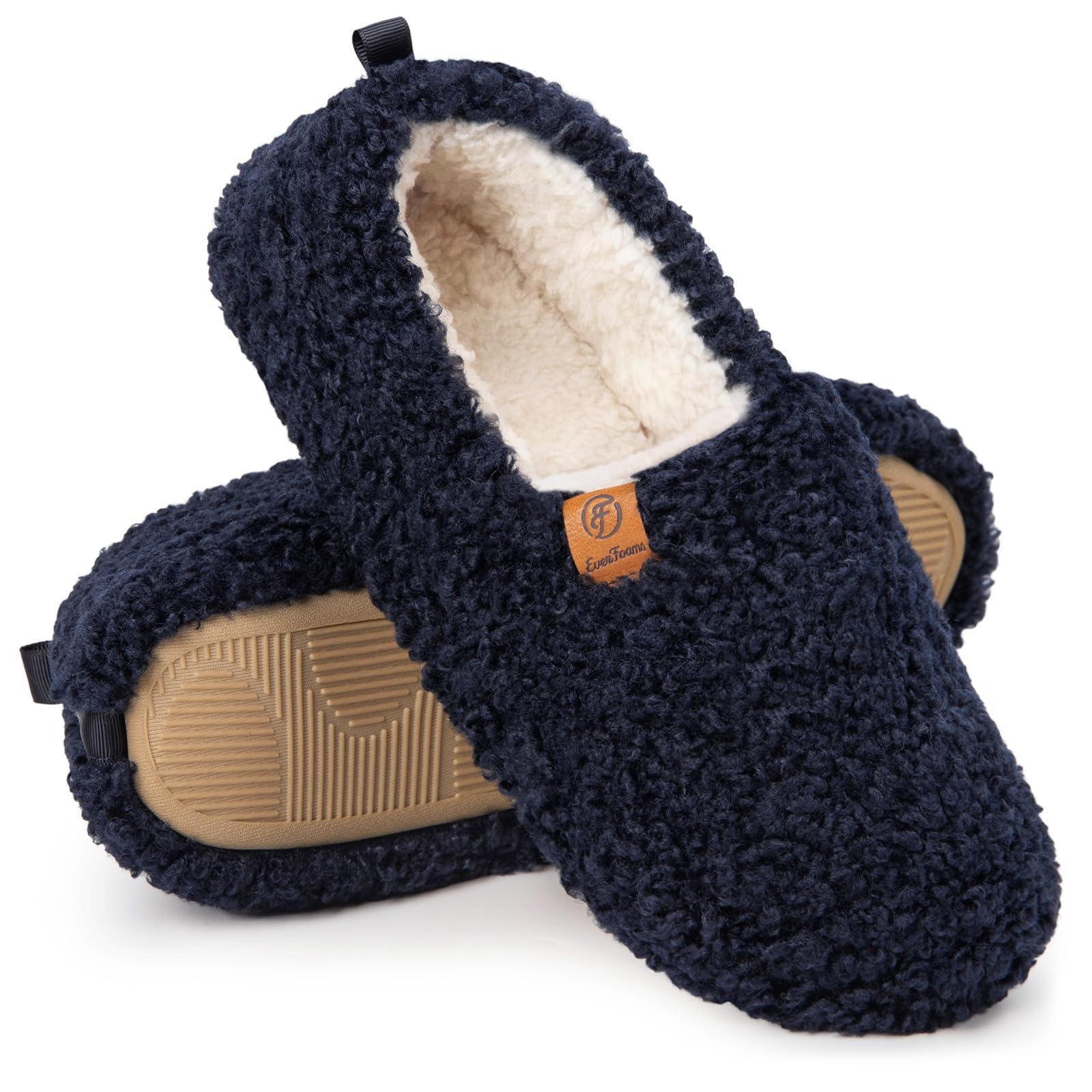 Women's Memory Foam Slippers - Dark Navy 7-8-image-933abece-d81f-4439-a40a-eb70fa780343-120992