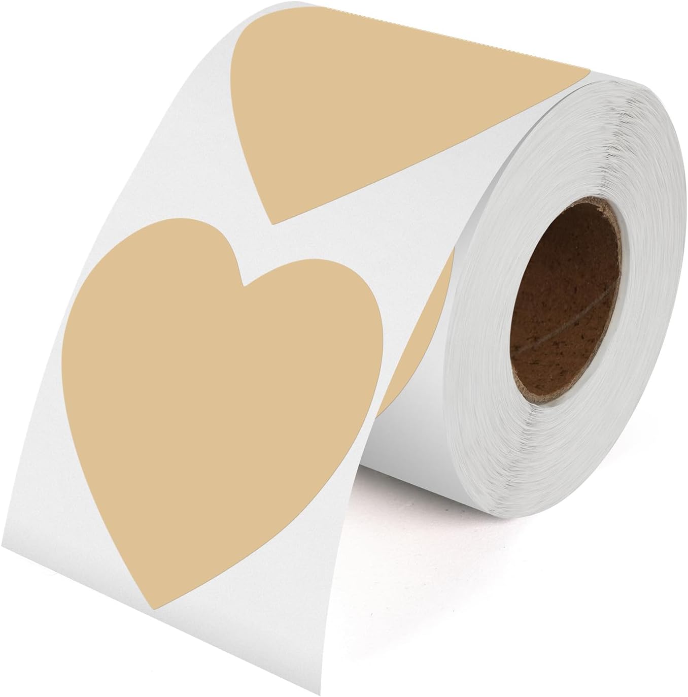 Khaki Heart Thermal Labels 76 mm Pack of 500-image-bdcac632-7812-4a12-ab0b-3872d212fd31-65148