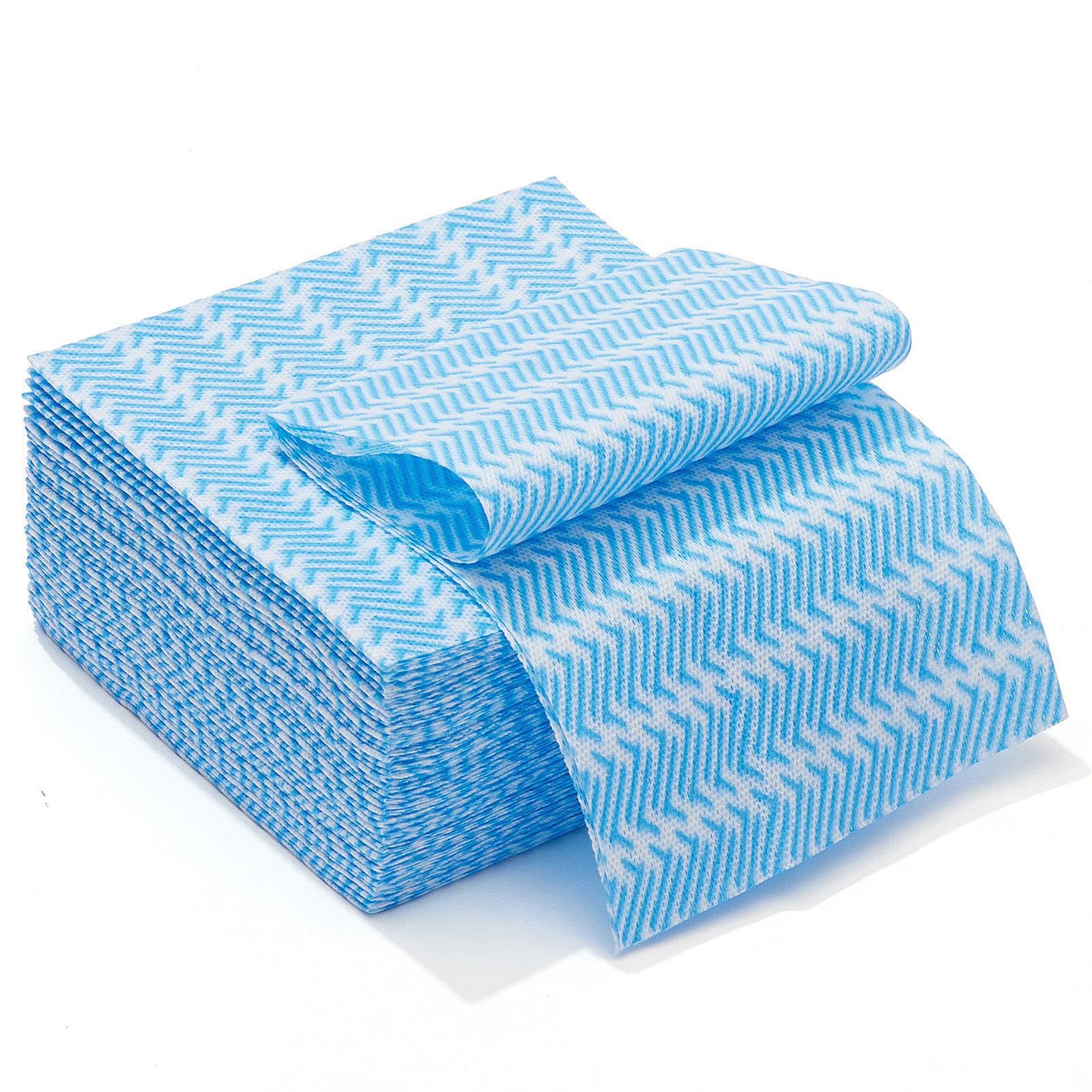 Reusable J Cloths - 50 Pack Blue, All-Purpose Cleaning Cloths, Strong Absorption, 13.7x15.7in-image-825c652e-38b7-4790-b2ce-cfd4fcf27616-68102