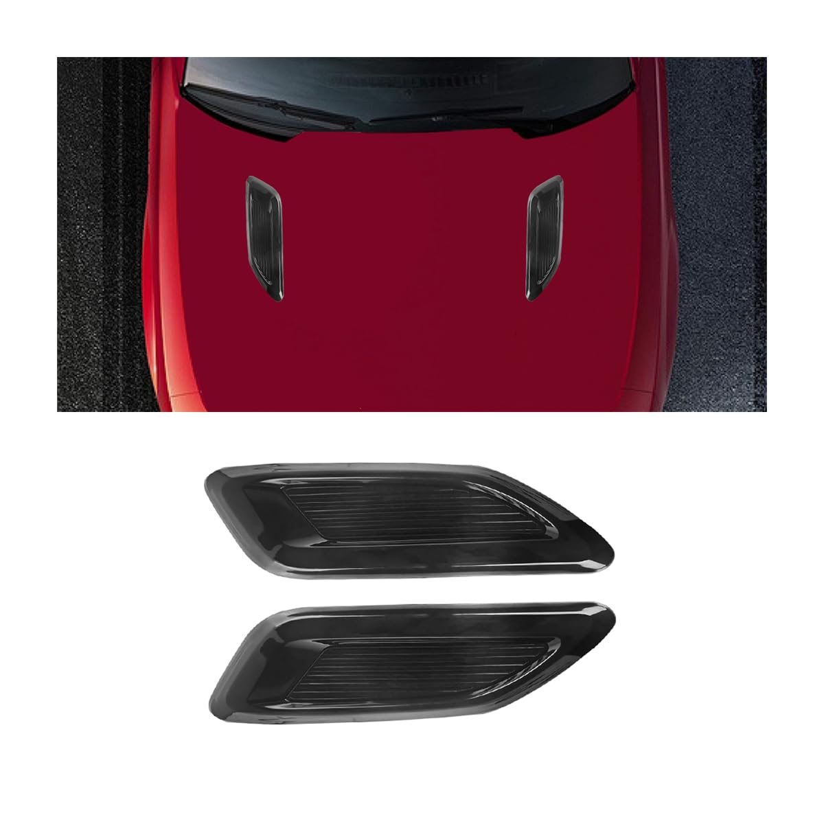 Car Air Vent Sticker Covers - Black 33x10cm-image-6bf00253-ded3-4a78-8da9-255c64055127-85575