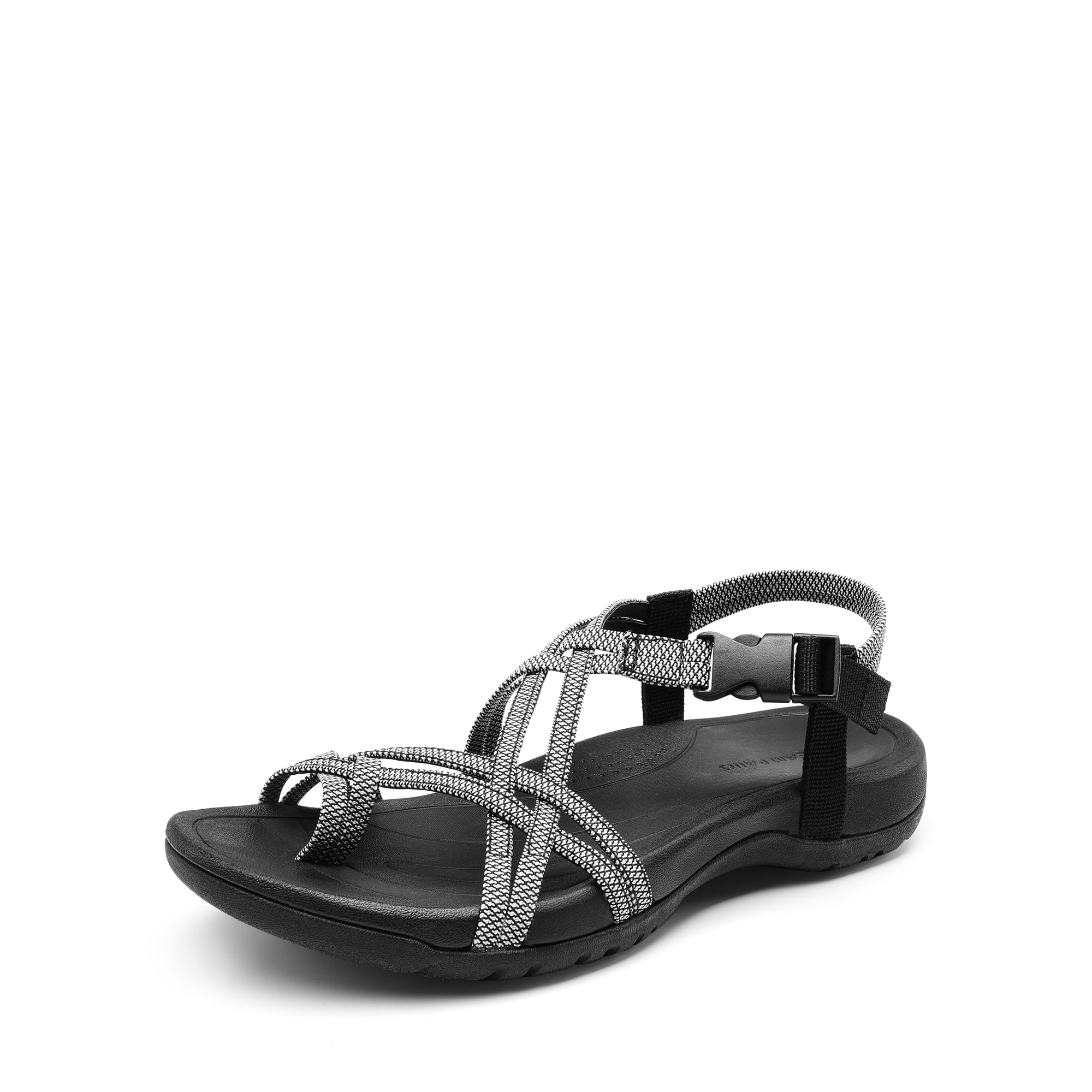 Women's Sport Sandals Arch Support - Black White UK 9-image-71e286cc-69da-43ca-93af-e97982b3a1be-122394