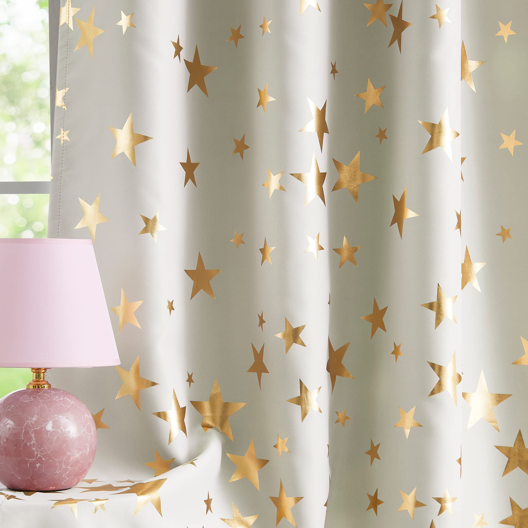 Thermal Blackout Curtains - Star-Natural (Ivory) 72in-image-69fa0914-e40c-493b-9b07-4b73e82dda56-104856