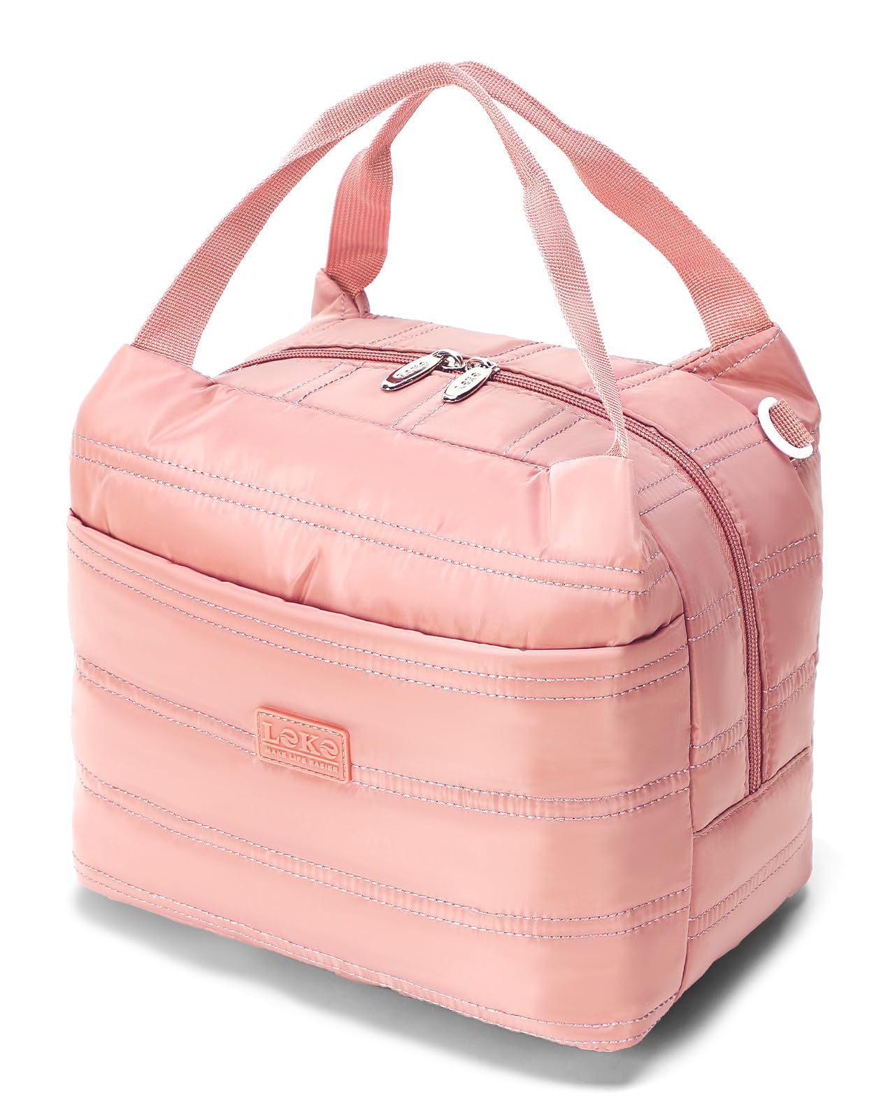 Lekespring 9L Pink Insulated Leakproof Lunch Bag for Women - Portable Picnic Essential-image-d9f7a4a1-d201-4a9d-8d31-52c15be723cc-58708
