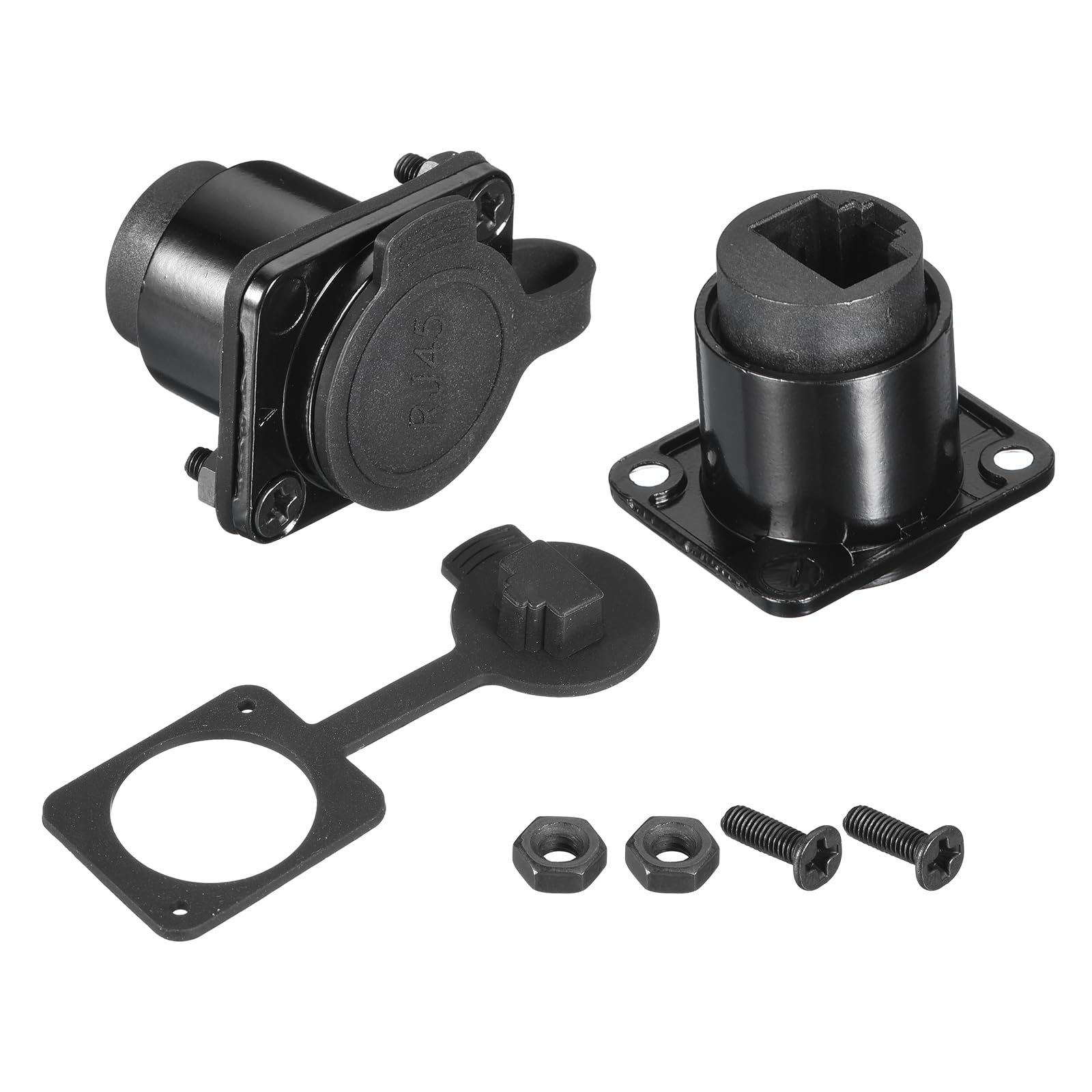 RJ45 D Type Coupler Panel Mount - 10 Pack-image-1a998fae-971a-4c78-a8d6-37e0c3a36e00-85662
