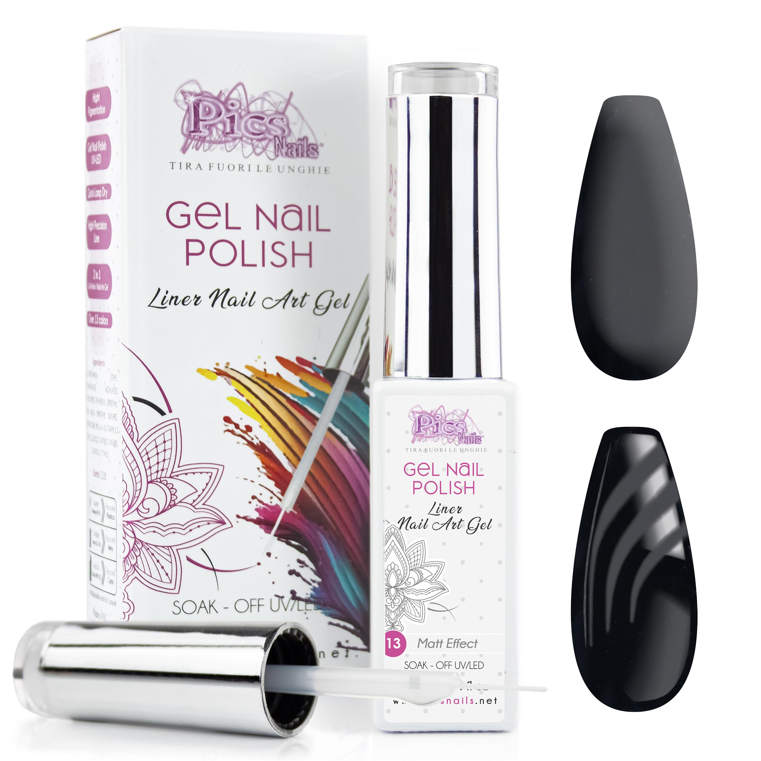 Pics Nails Gel Nail Polish 10ml - Matt Effect-image-f3008139-e58b-43e8-8e99-3719ee7764f1-56103