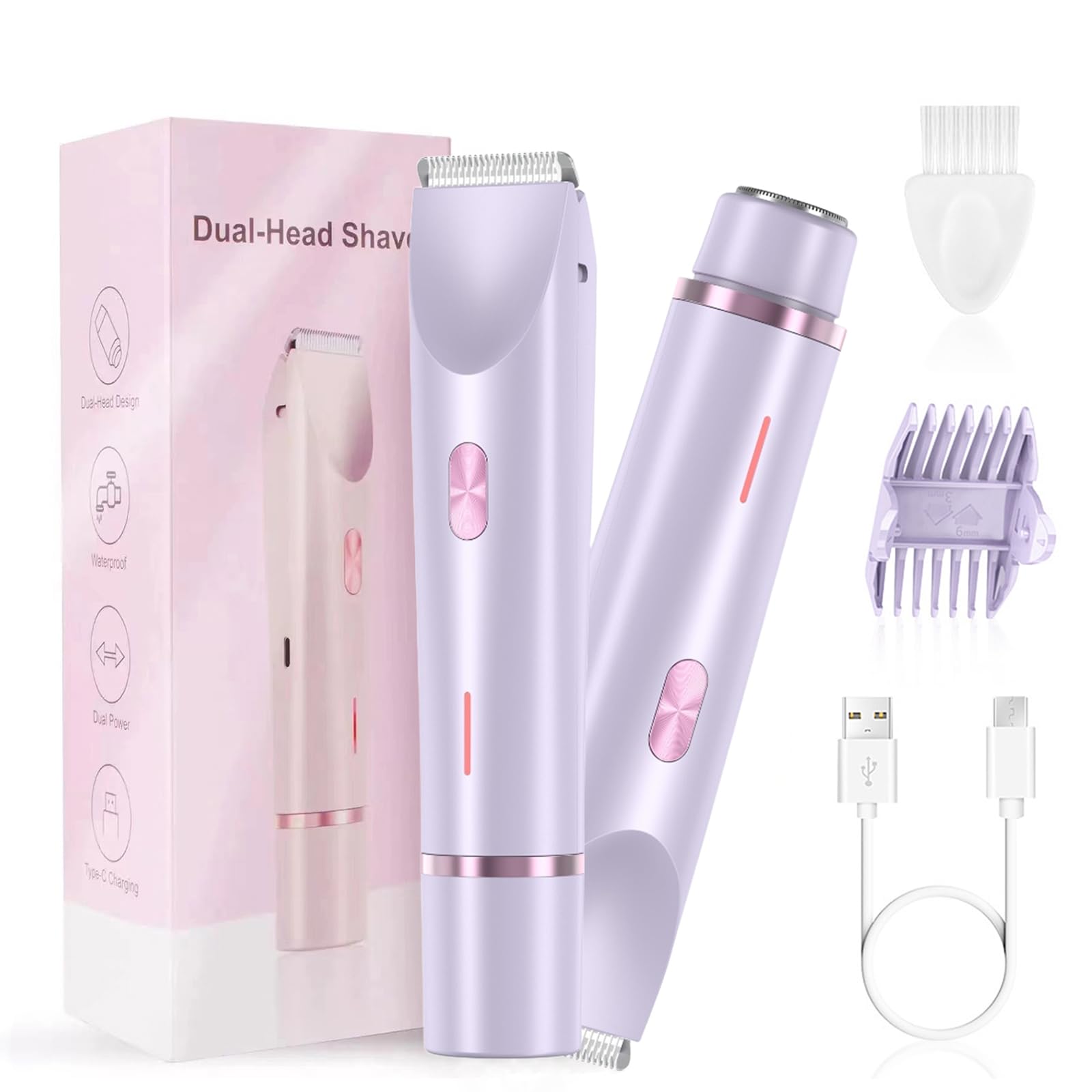 2-in-1 Lady Dual-Head Shaver - Purple-image-4a5d961b-fcbf-4714-a8f5-3b0666d9d014-117420