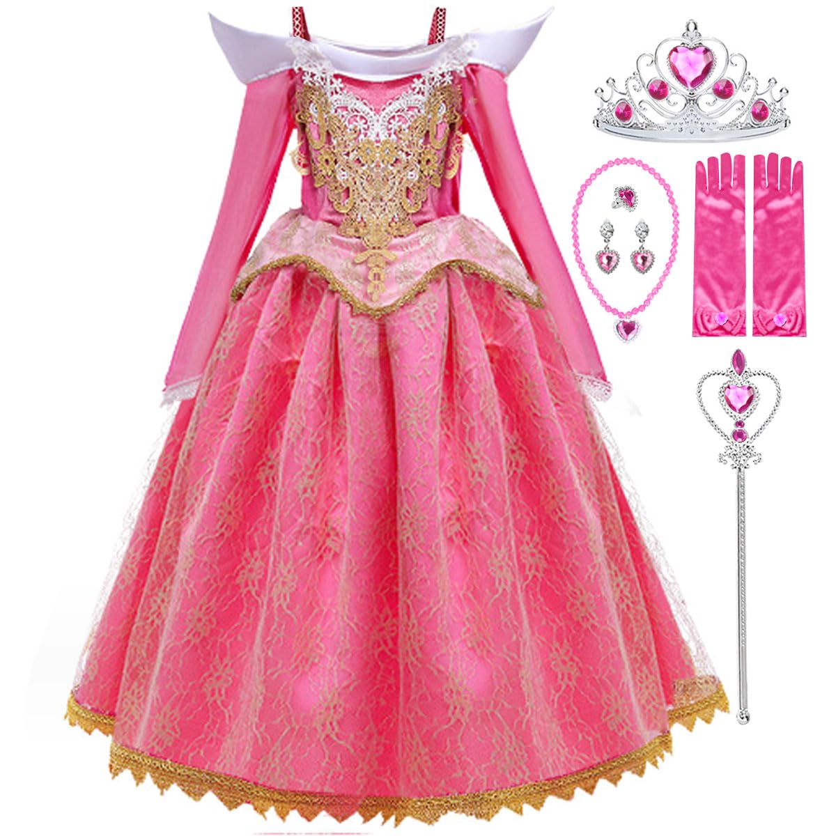 Girls Princess Dress Costume - Rosa B 3-4 Years-image-d588768e-ea77-41de-ae84-48ce17d6e7bf-117206