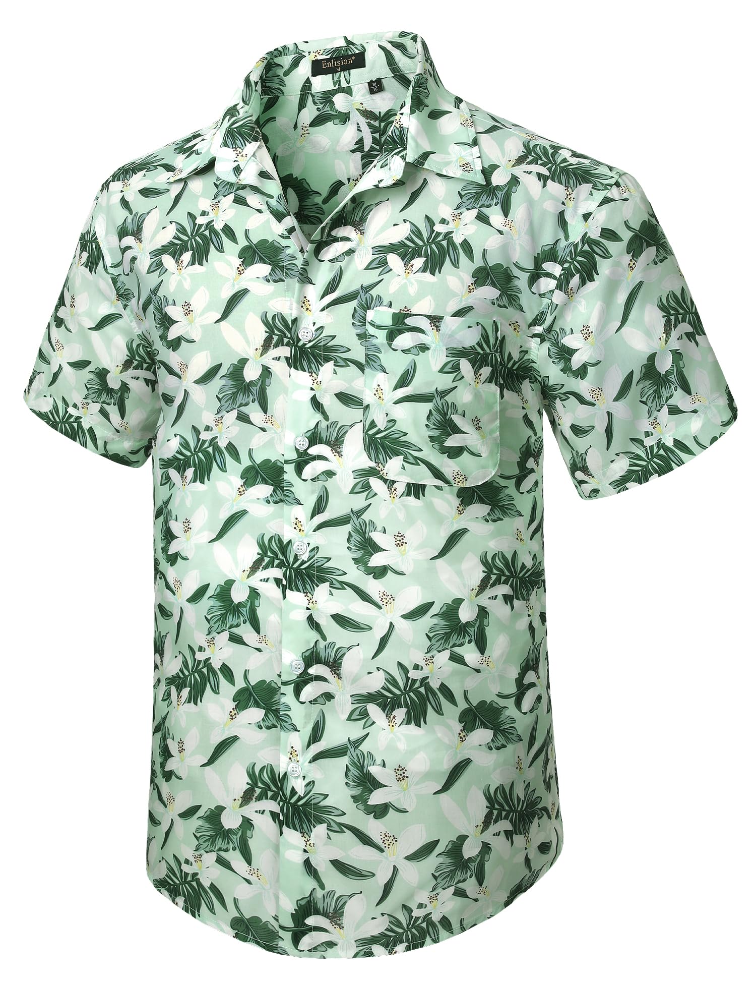 Men's Hawaiian Shirt Short Sleeve - Sage Green L-image-bb26af46-c590-4718-9122-3b9171863cc3-103197