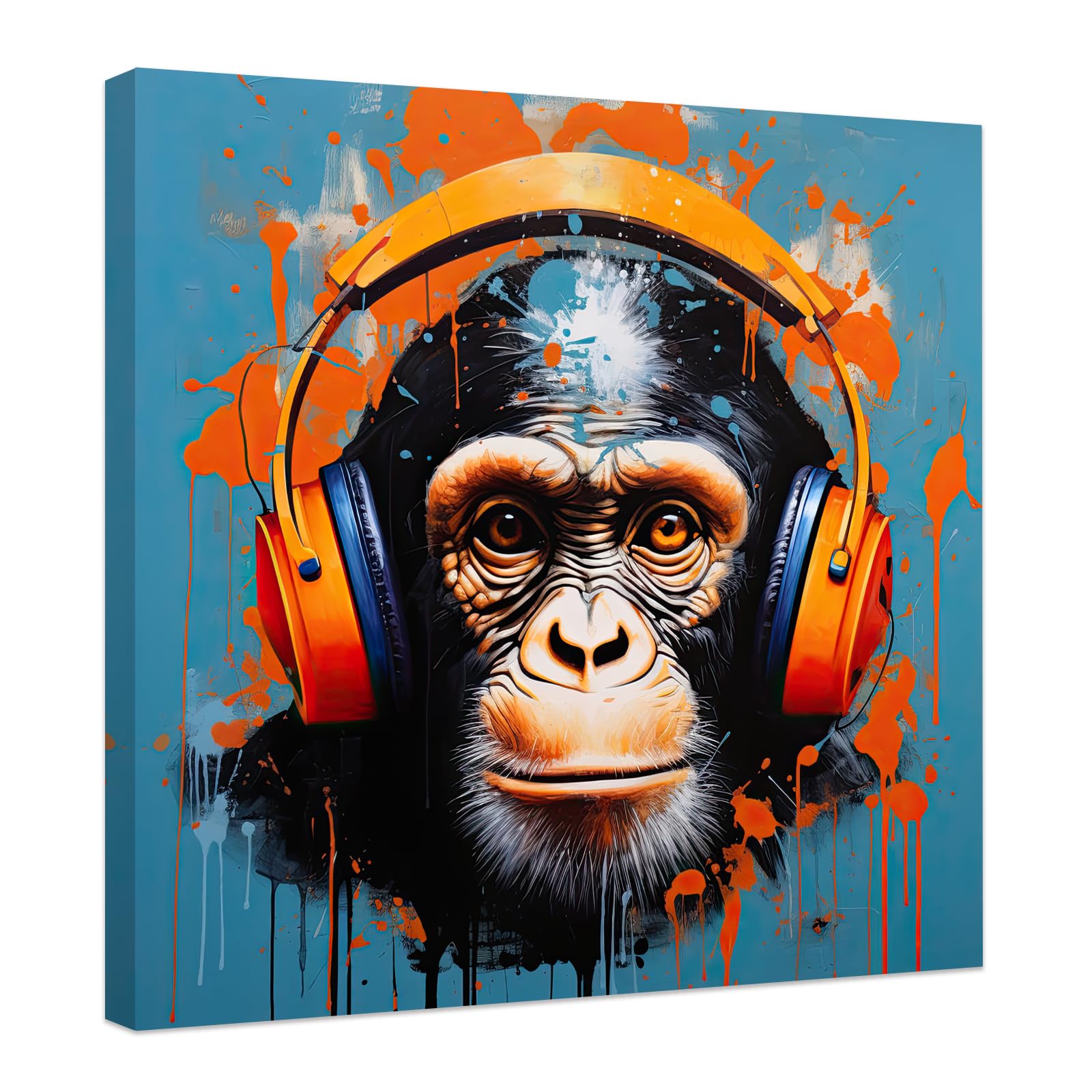 Funny Gorilla Canvas Wall Art - Monkey 30x30cm-image-dfe3ca09-7c08-4c00-8766-80353409525b-120962