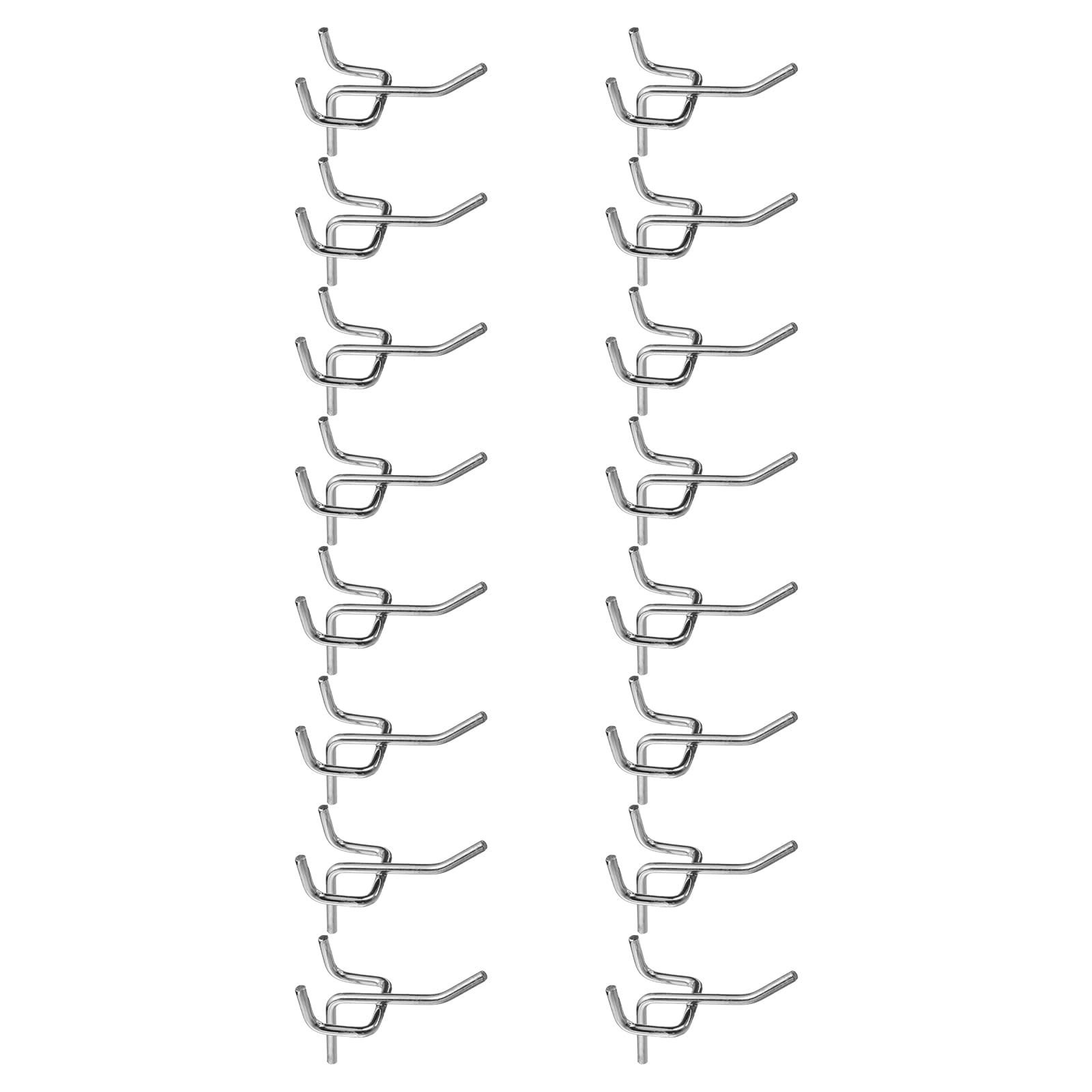 Pegboard Hooks 100 Pack Steel - Silver 8"-image-ab358215-6616-41cd-95dd-852b1b7a67ce-115231