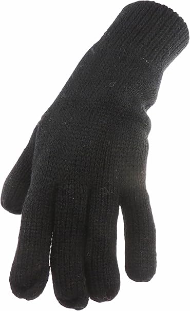 Ladies Thermal Knit Winter Cuff Gloves - Warm, Stylish Black-image-8c5fc97e-18a0-4b3a-a2ac-380583a50285-66757