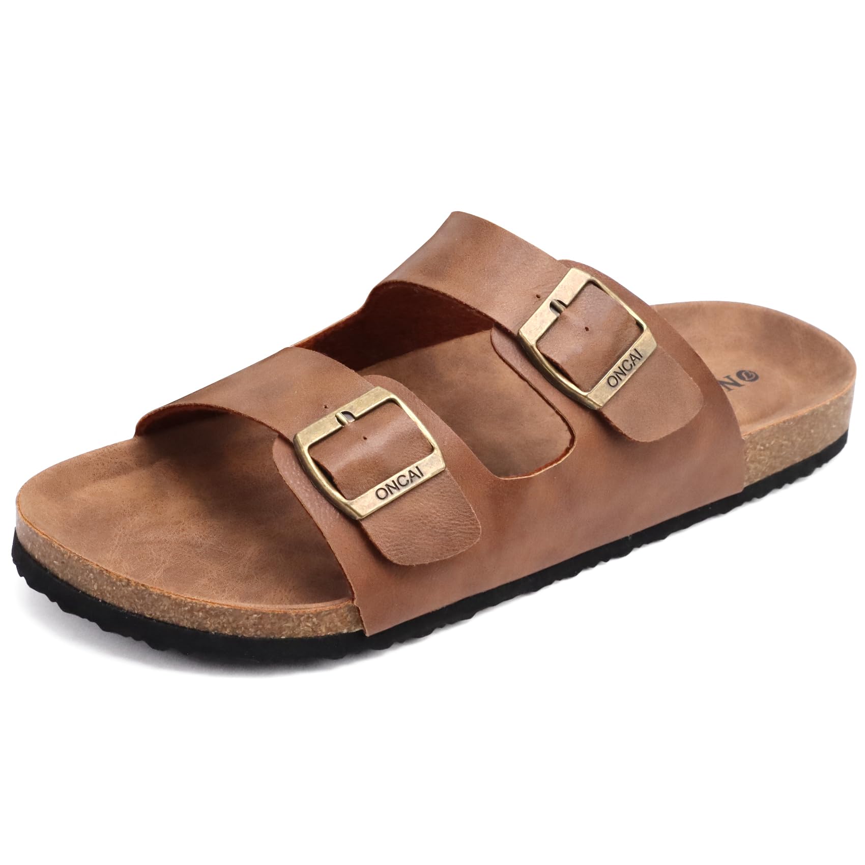 Men's Slide Sandals Cork Footbed - Khaki UK 8.5-image-e447b7c7-d7dc-4833-a6f4-29bbb02a73f9-78524