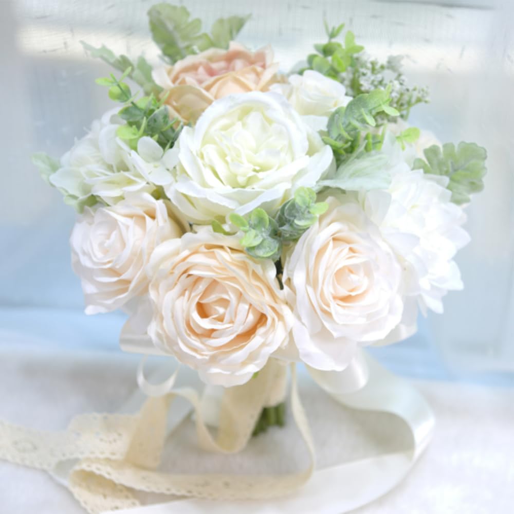 Bridal Peony Rose Bouquet - White Standard-image-8a906add-27dc-48b4-a3f3-4fee8e0101ae-116153