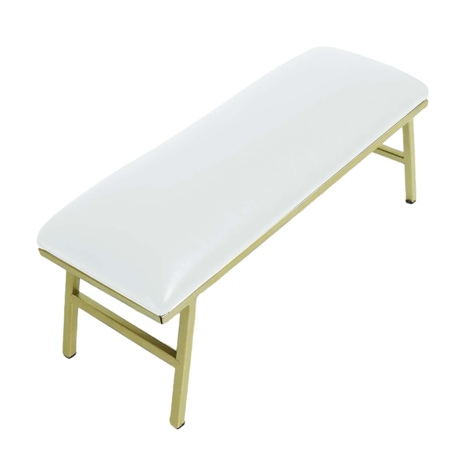 Sturdy Nail Technician Armrest Table - Soft PU Leather Cushion for Home & Salon Use, Space-saving Design