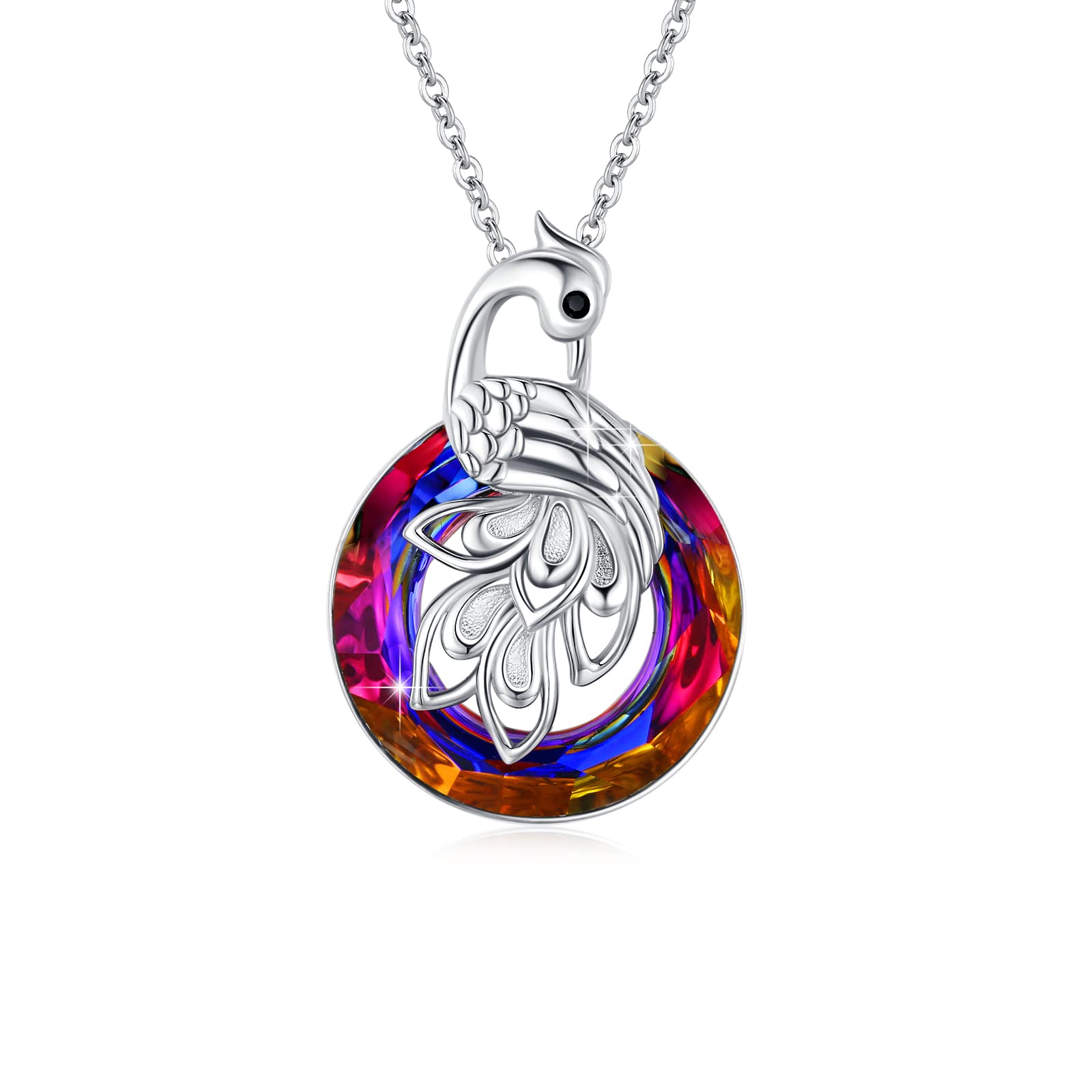 Phoenix Necklace Sterling Silver - Green-image-6a6ec7b4-97e0-458b-b52a-fe737ce470c9-112818
