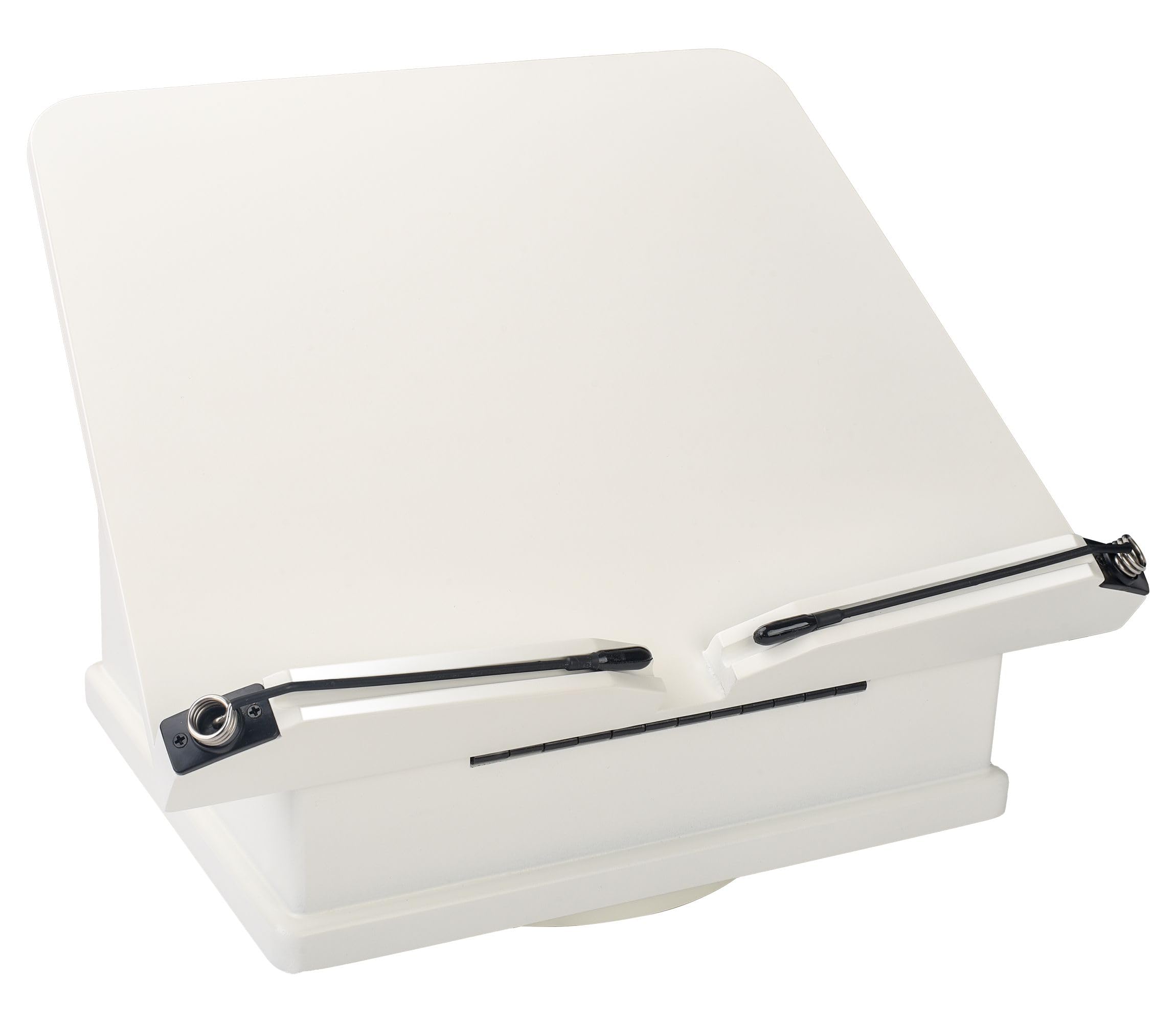 Wooden Book Stand with Drawer & Carousel Base - White-image-bc950118-d908-4404-9b08-f146e0a4520e-103579