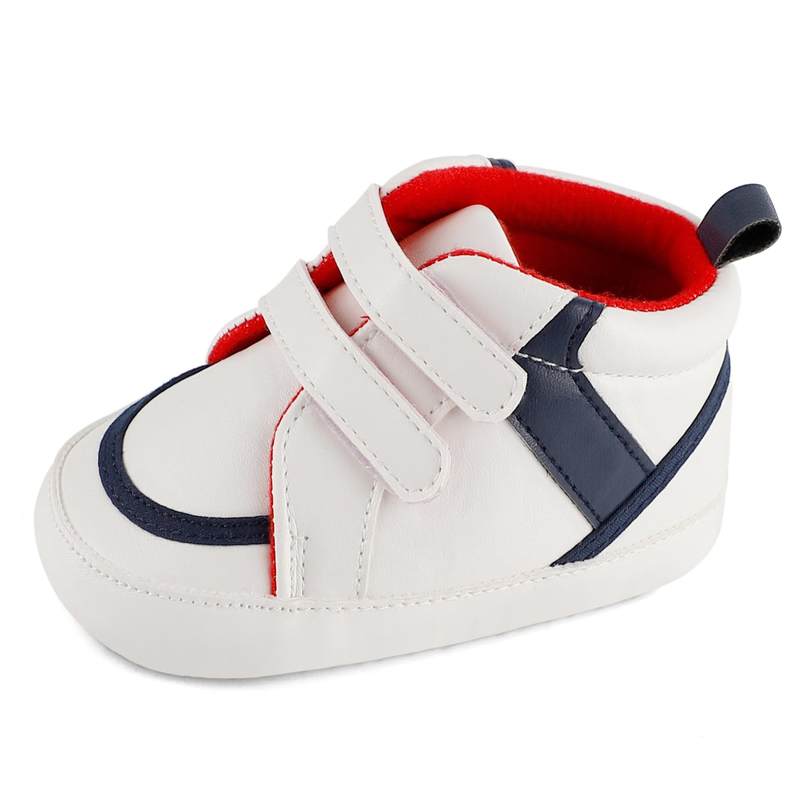 Anti-Slip Baby Shoes for Boys, Soft Synthetic Leather, Easy Hook & Loop Closure, 3-6 Months-image-d1a7f525-1379-4981-b456-085ce04a3a7a-65822