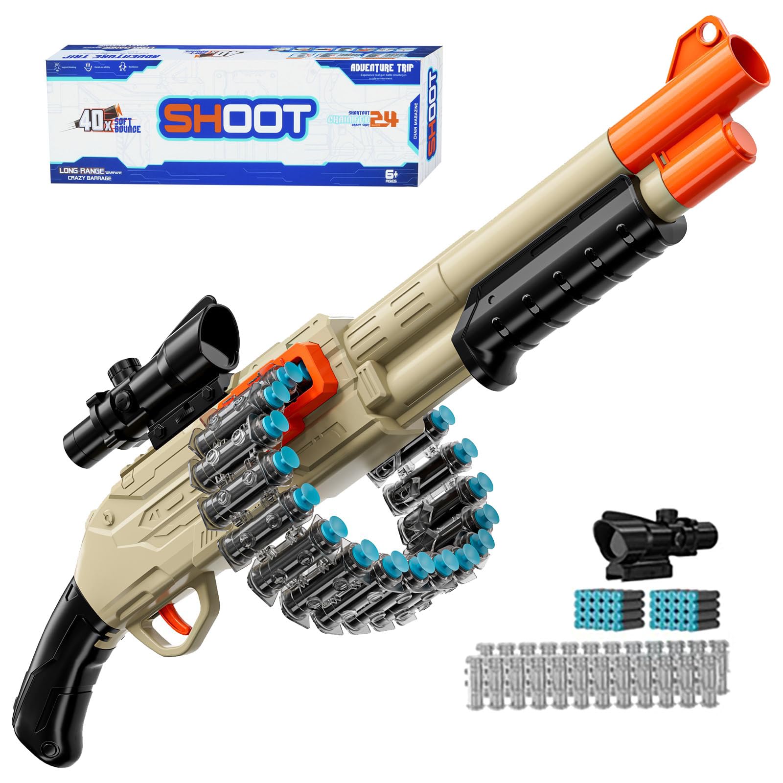 Toy Foam Blaster Gun with 40 Soft Bullets - Black Small-image-c3f467be-8ed0-46d9-aaca-f8575394a9f8-118645