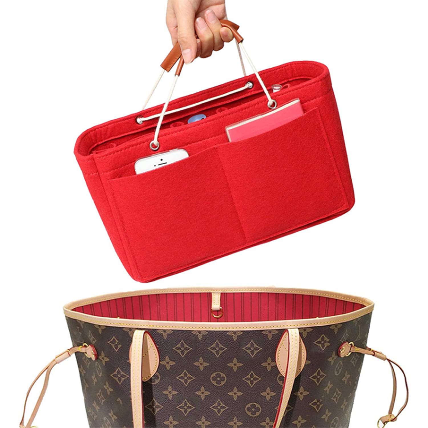Tote Bag Organiser Insert - Red XL-image-44d7a129-e91b-4069-8ae3-25c5f92bec8b-117167