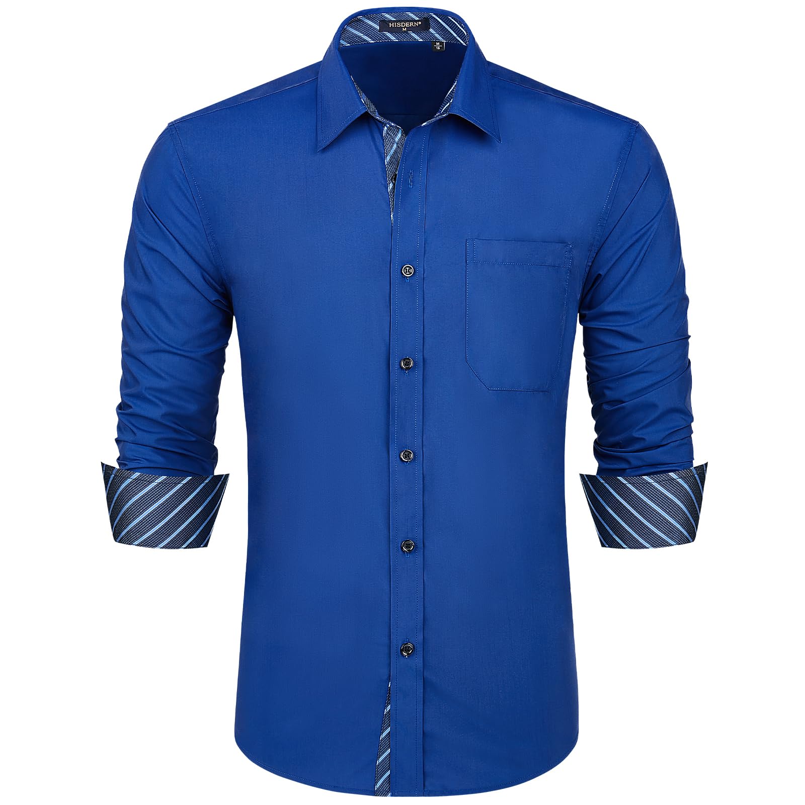 Men's Formal Dress Shirt Regular Fit - Royal Blue 6XL-image-64b9661d-f28b-422e-a991-642dd3fc4354-102516