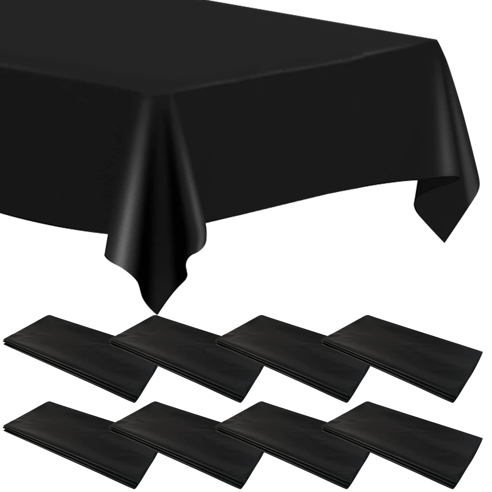Tablecloth for Parties | | Disposable 24pcs Black 54" x 72" Black-image-e7f287a2-37ea-4879-a05e-b08fe8c3e4eb-53372