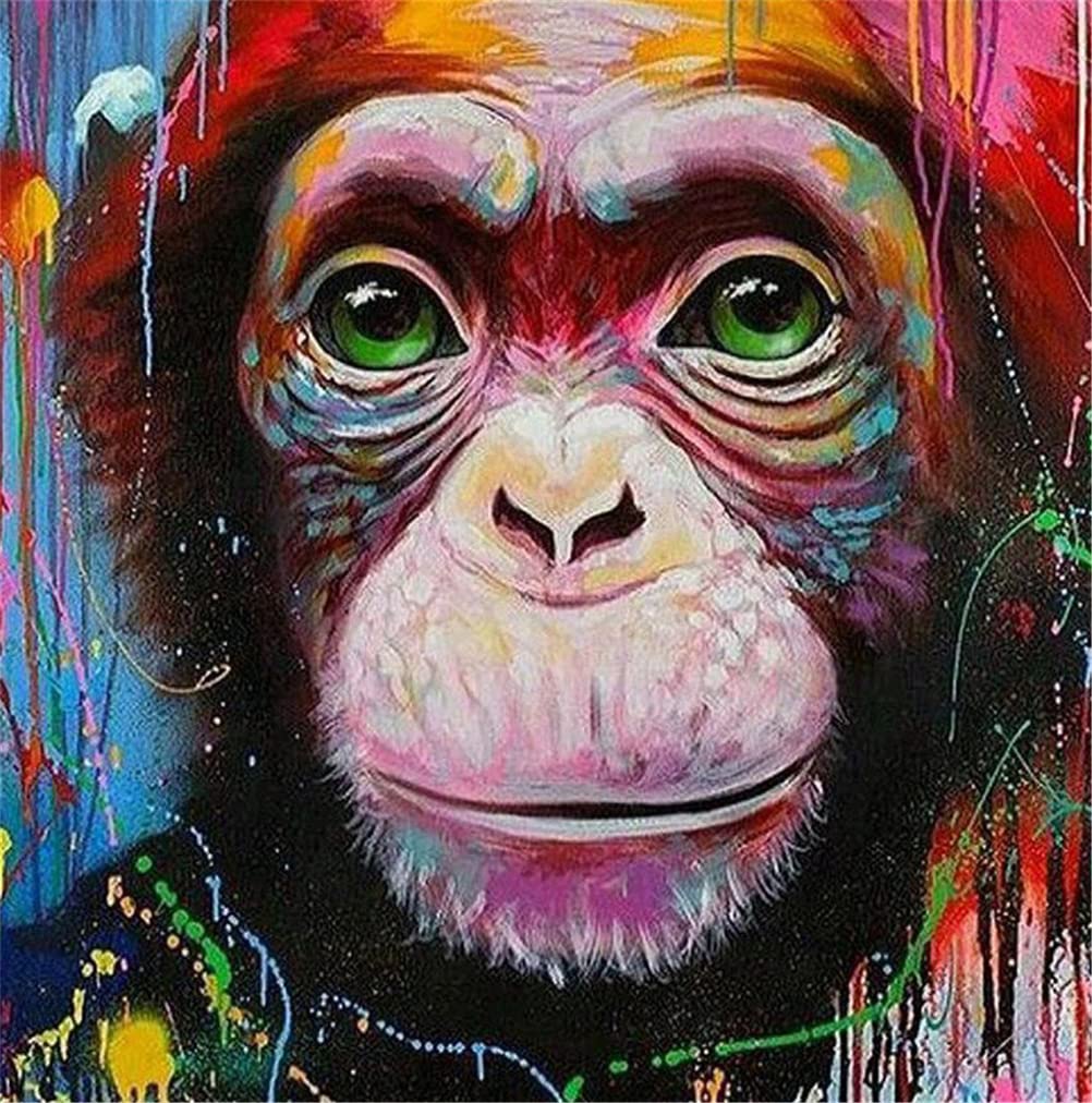 Colourful Monkey Cross Stitch Kit 11 Count Stamped Embroidery (36CMx36CM) - Includes Accessories-image-ef61b798-b098-4939-a4e5-a5b6044c92a7-55924
