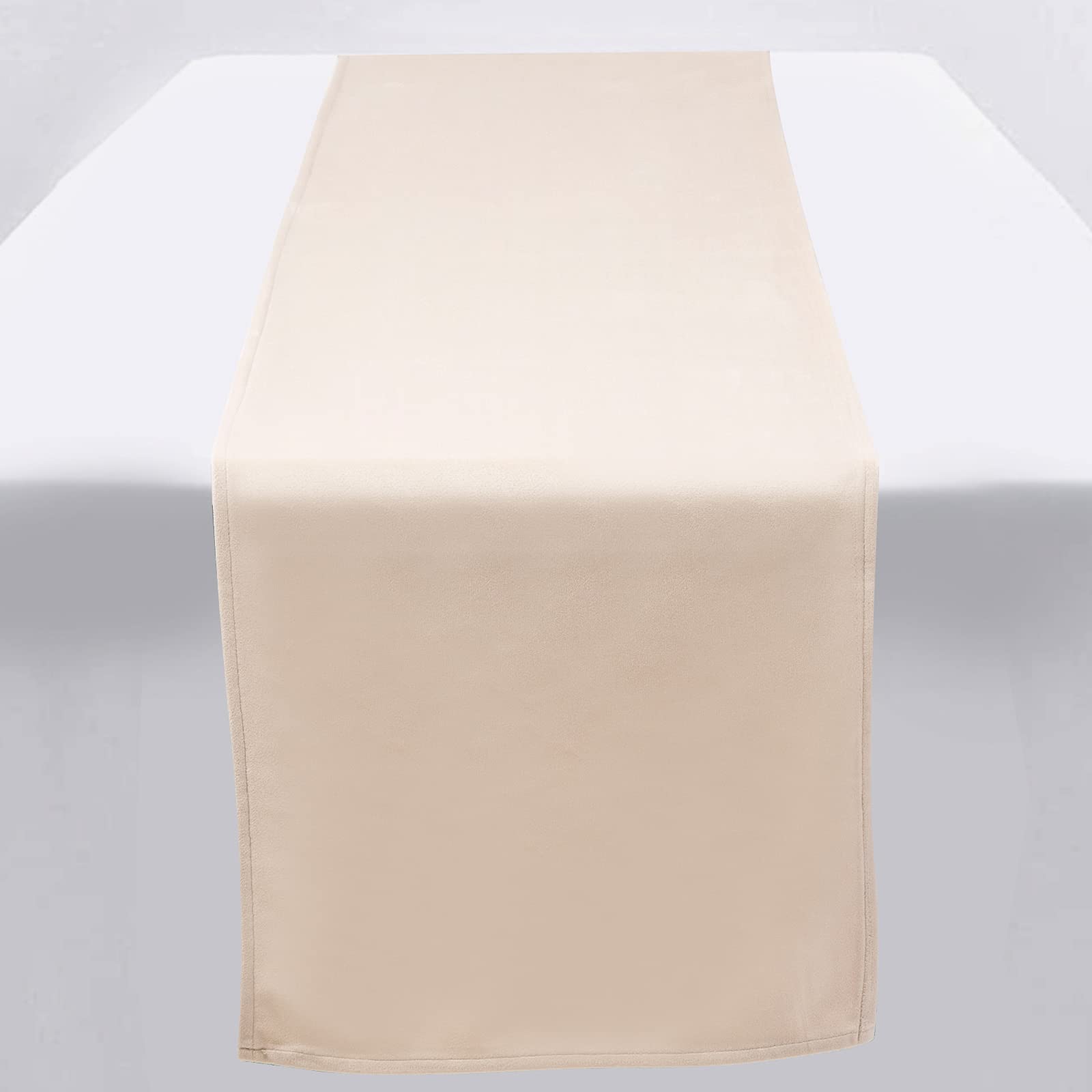 Luxury Beige Velvet Table Runner 33 x 183 cm - Perfect for Weddings & Holidays-image-c78ccd6b-885c-4eb1-8687-7442a927c8bf-57121