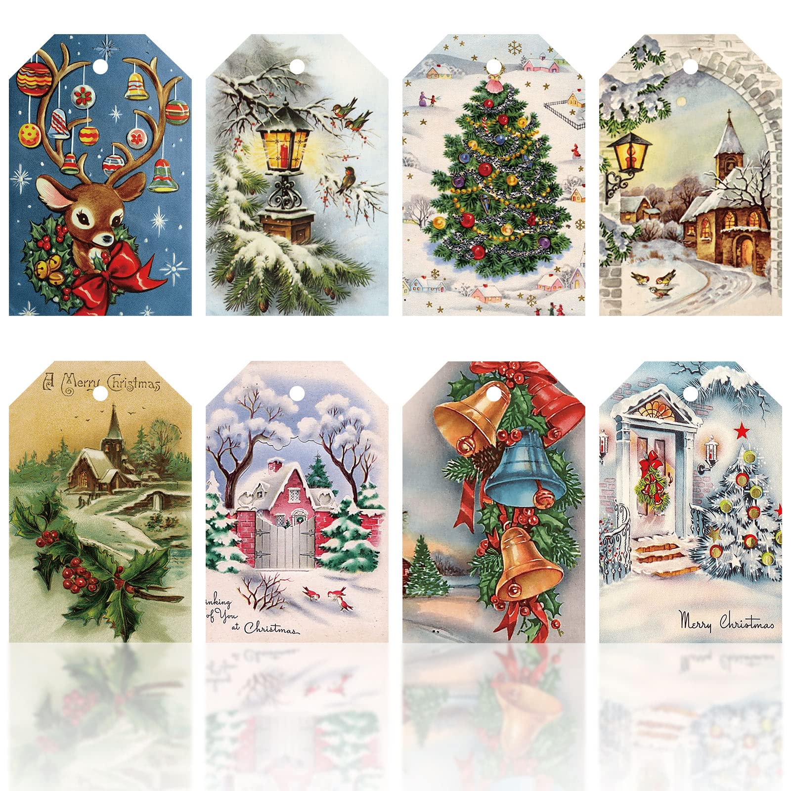 Christmas Gift Tags 120pcs with Rope - Multicolour 2 x 3.14 in-image-385b27dd-fba3-4916-87d2-5442151e9b70-97877