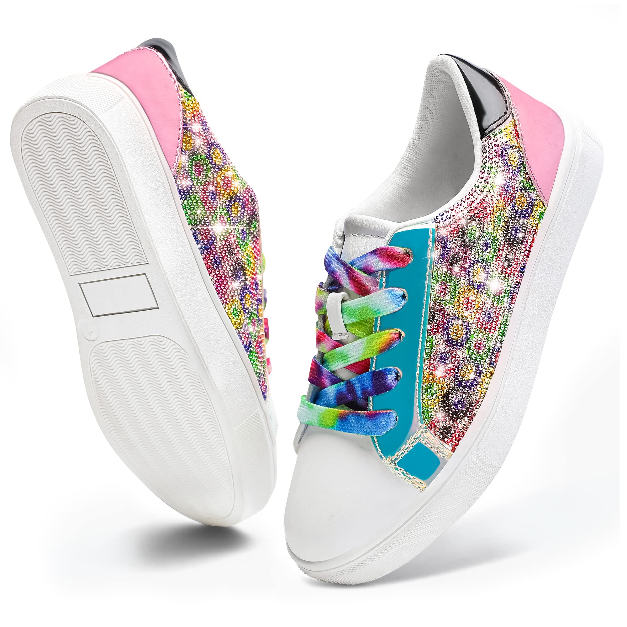 Girls Glitter Trainers - Multicolour UK 13-image-e00f0d70-b8c7-4092-a387-5e351ad664f8-110334