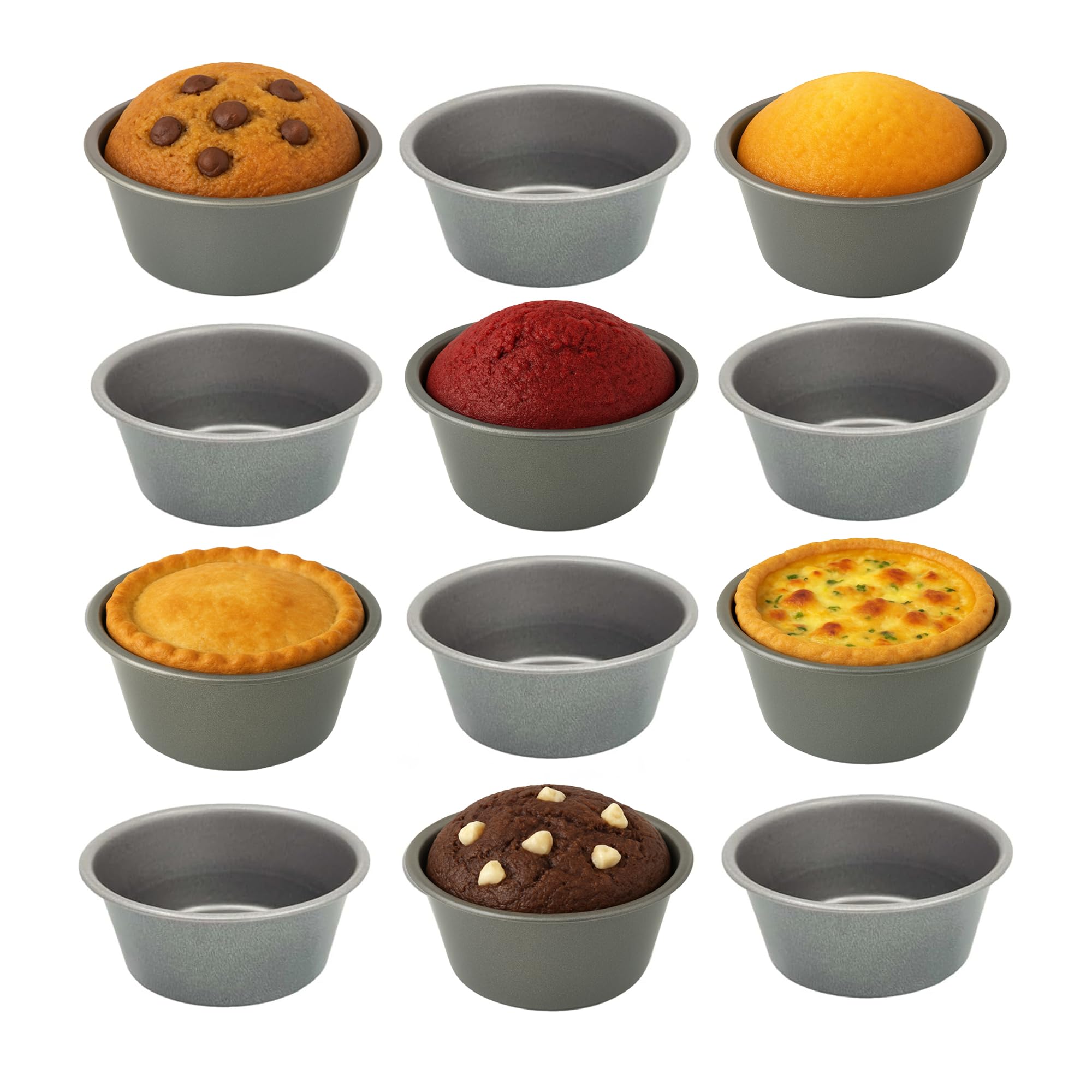 Non-Stick Baking Cups 12 Pack - Grey 12 Pack-image-e7f6477c-fbdf-423d-b2e3-1753c8f88845-122000