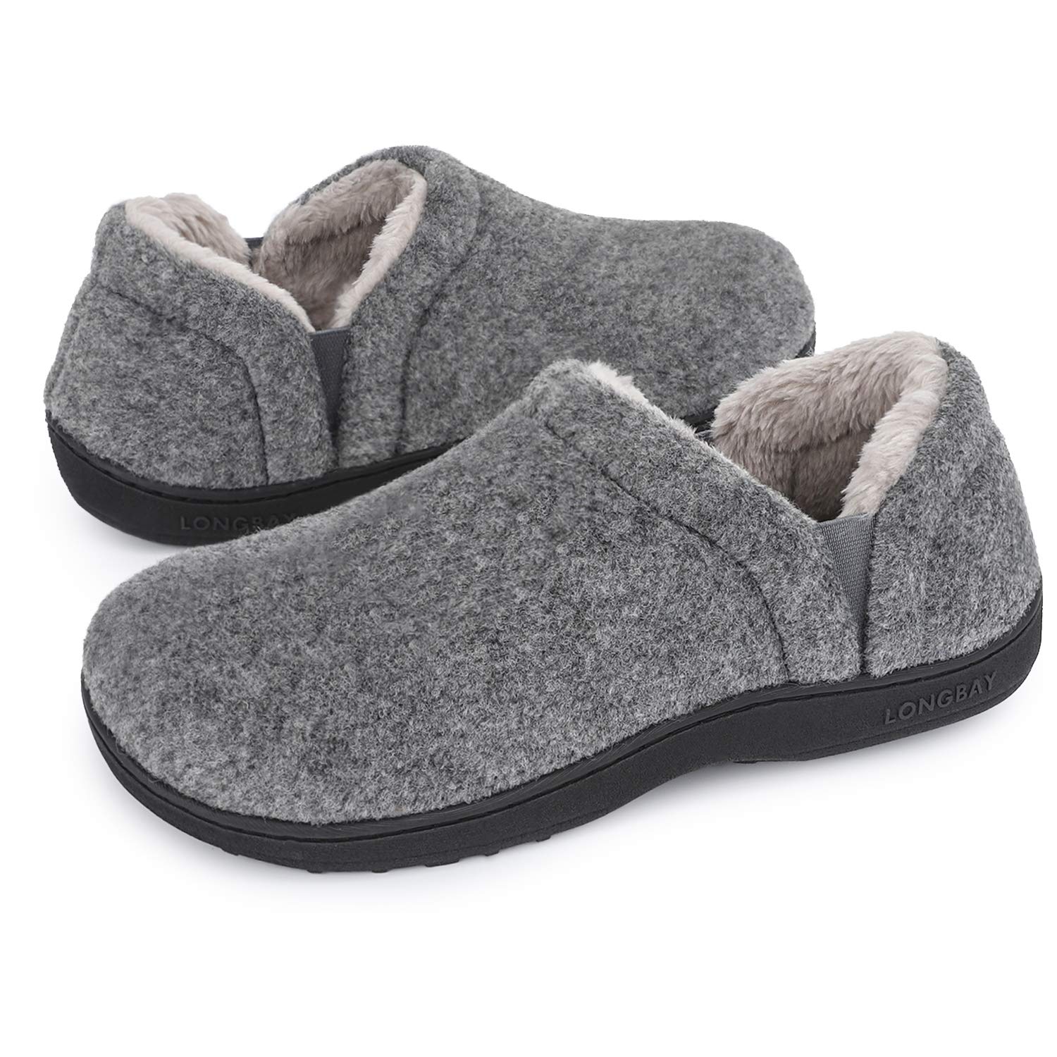 Men's Warm Memory Foam Slippers - Anti-Slip, Indoor/Outdoor, Light Grey, UK 8/9 - Affordable Comfort-image-db1998fc-87c2-43a4-b711-5b0b049a5ef7-65412