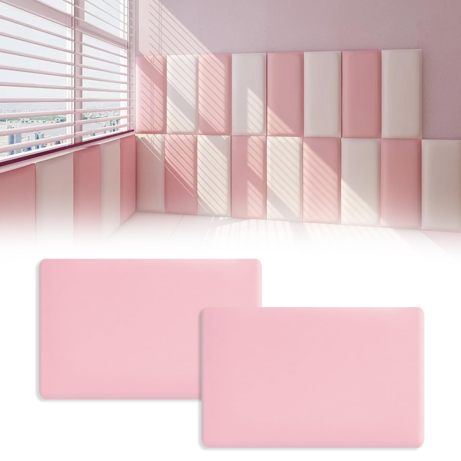 Anti-Collision Wall Padding - Pink 40x30cm 2pcs-image-b4d209ec-ecd7-4d3e-afb1-d695bf36f010-114222