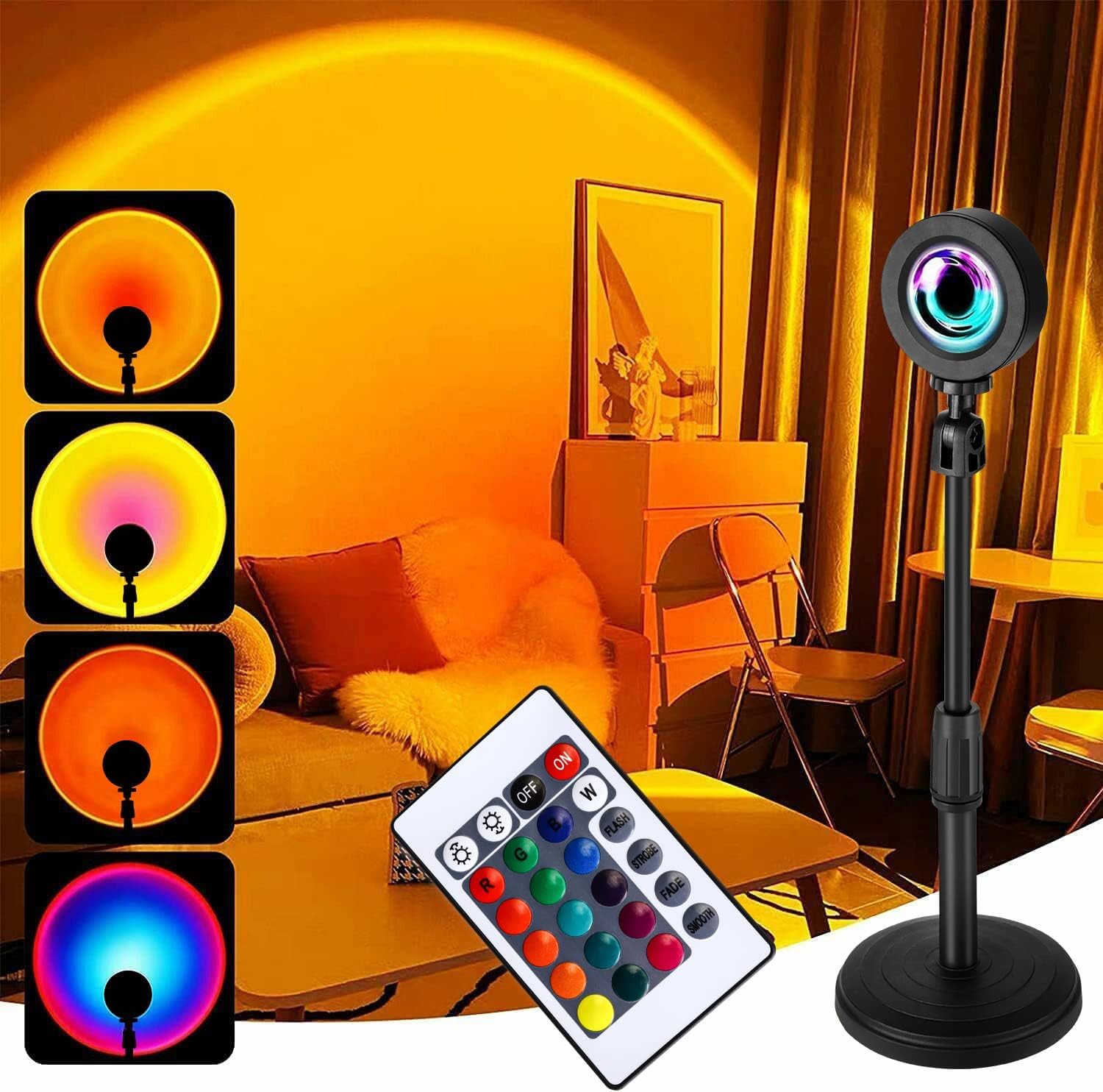360° RGB Sunset Lamp Projector with Remote - Romantic Mood Light for Home & Photography-image-98e4917a-b732-4f4a-9886-69d83fc738c5-45128